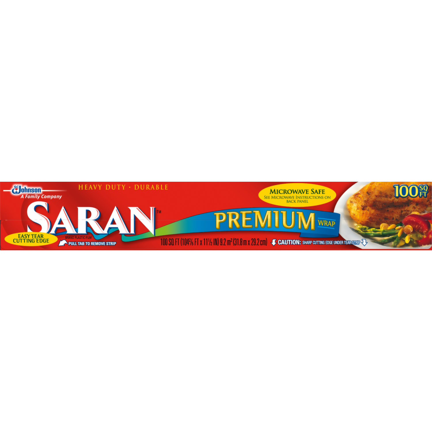 Saran Premium Heavy Duty Plastic Wrap