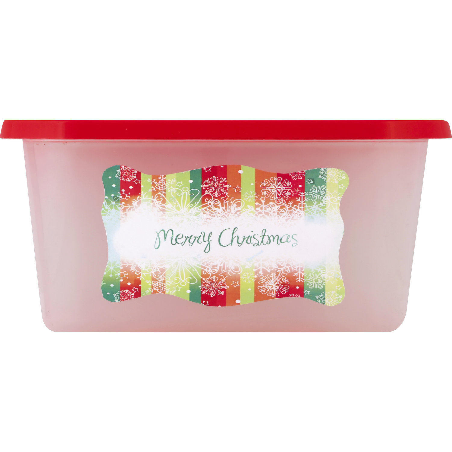 VM International Christmas Print Food Storage Container - Assorted