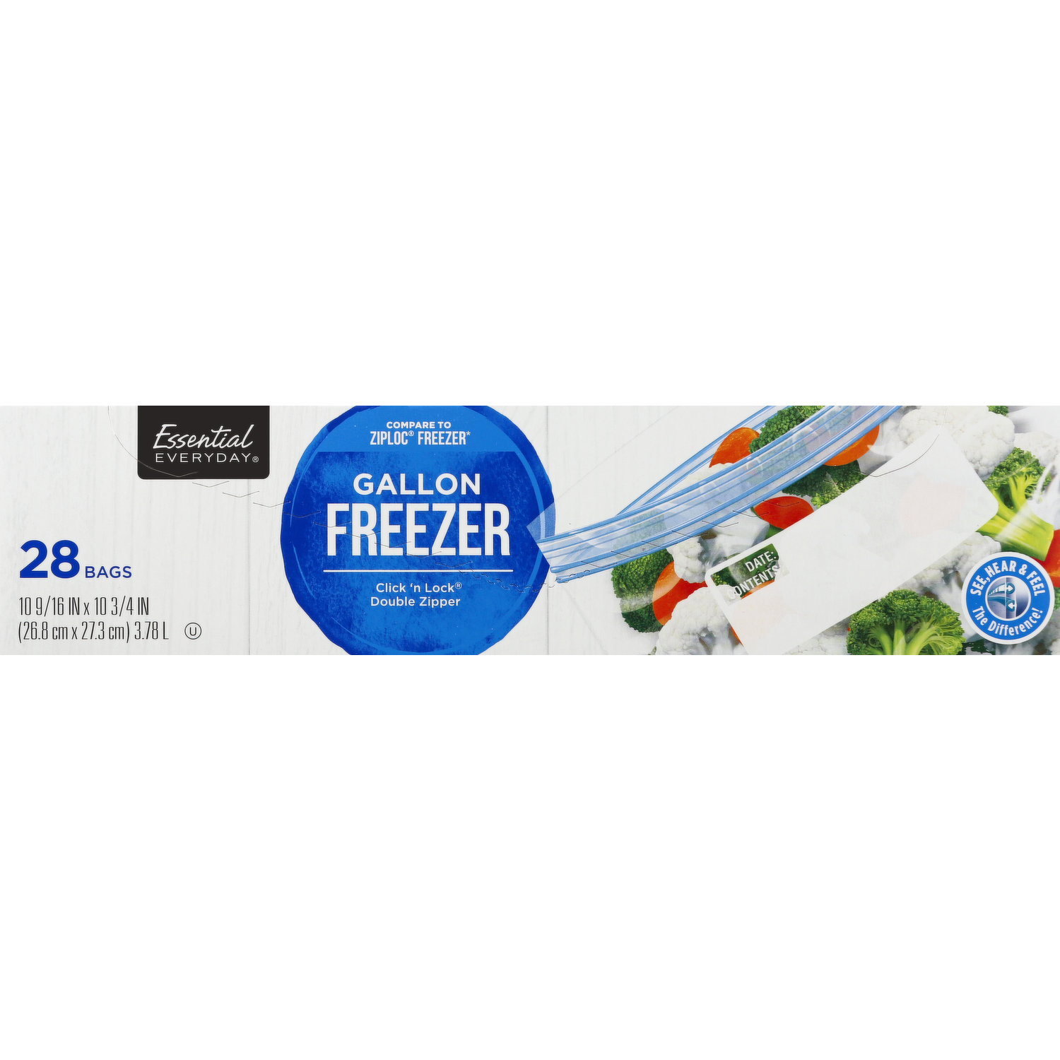 Ziploc Freezer Bags Gallon 28 Count