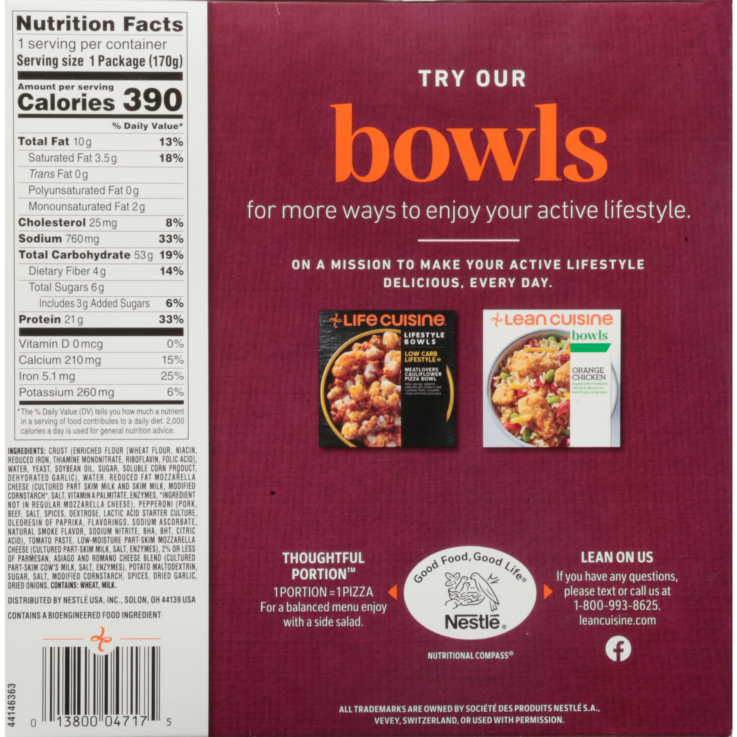 Lean Cuisine Pizza, Pepperoni