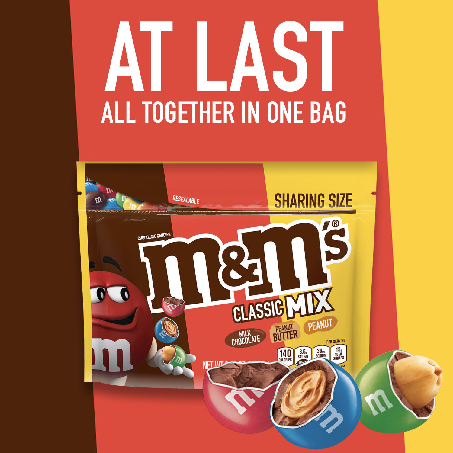 ◆M&M◆ M&M's Mint Dark Chocolate Sharing Size - 9.6 oz Resealable
