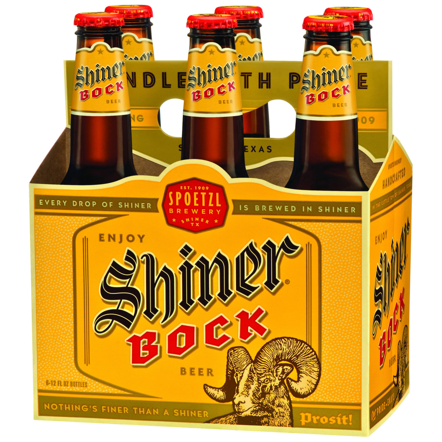 Shiner Bock 12 oz Glass Bottle