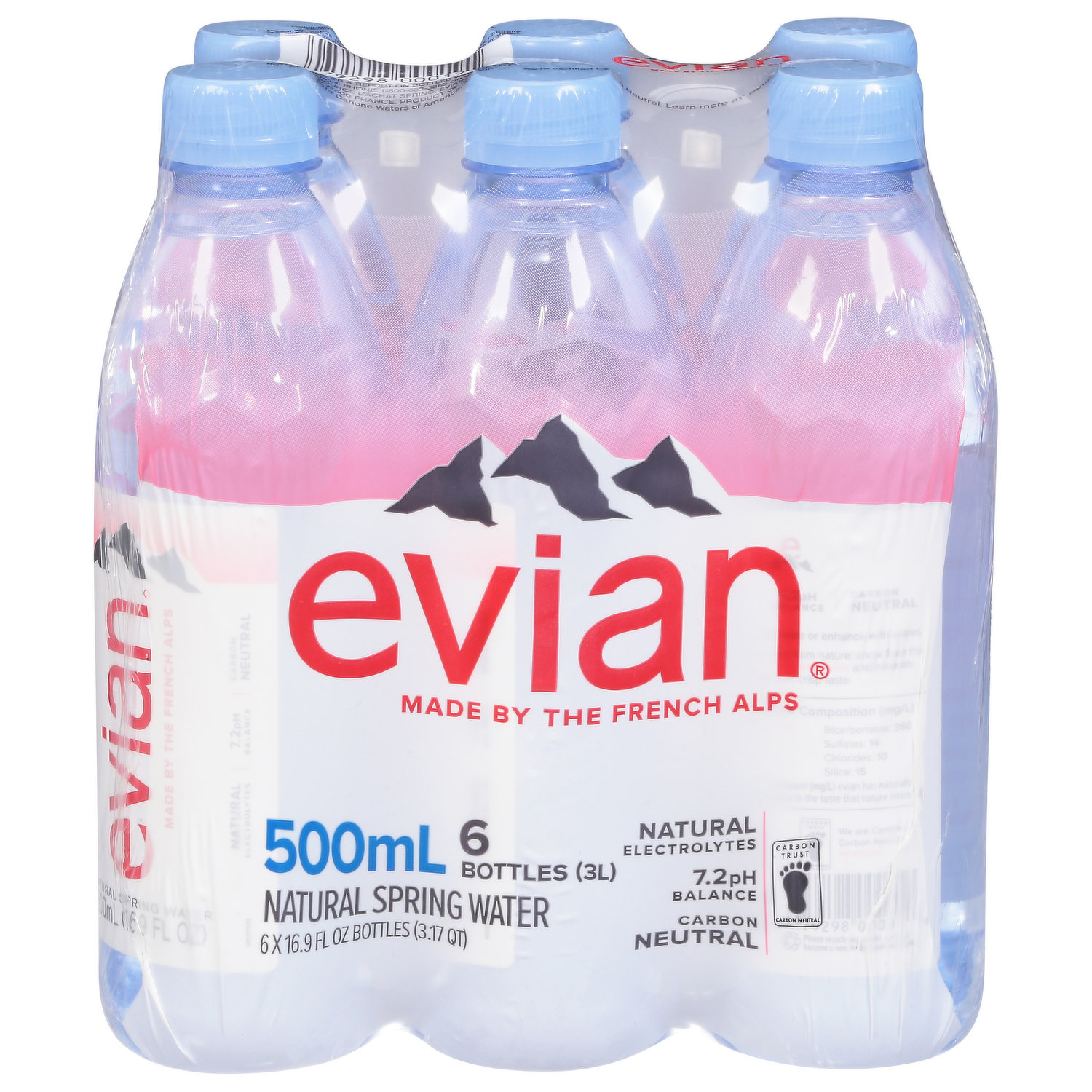 Evian Natural Spring Water 1.05 Qt, Bottled Water