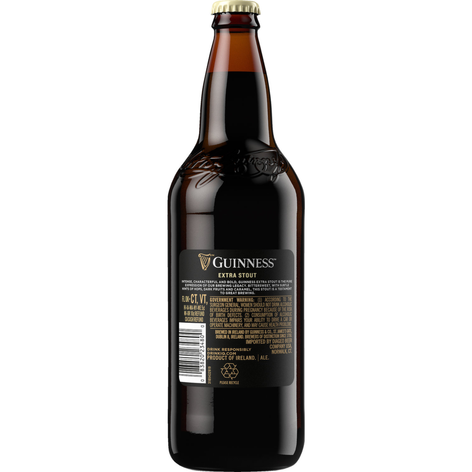 Cerveza Guinness Extra Stout 473 Ml X12 - Fullescabio