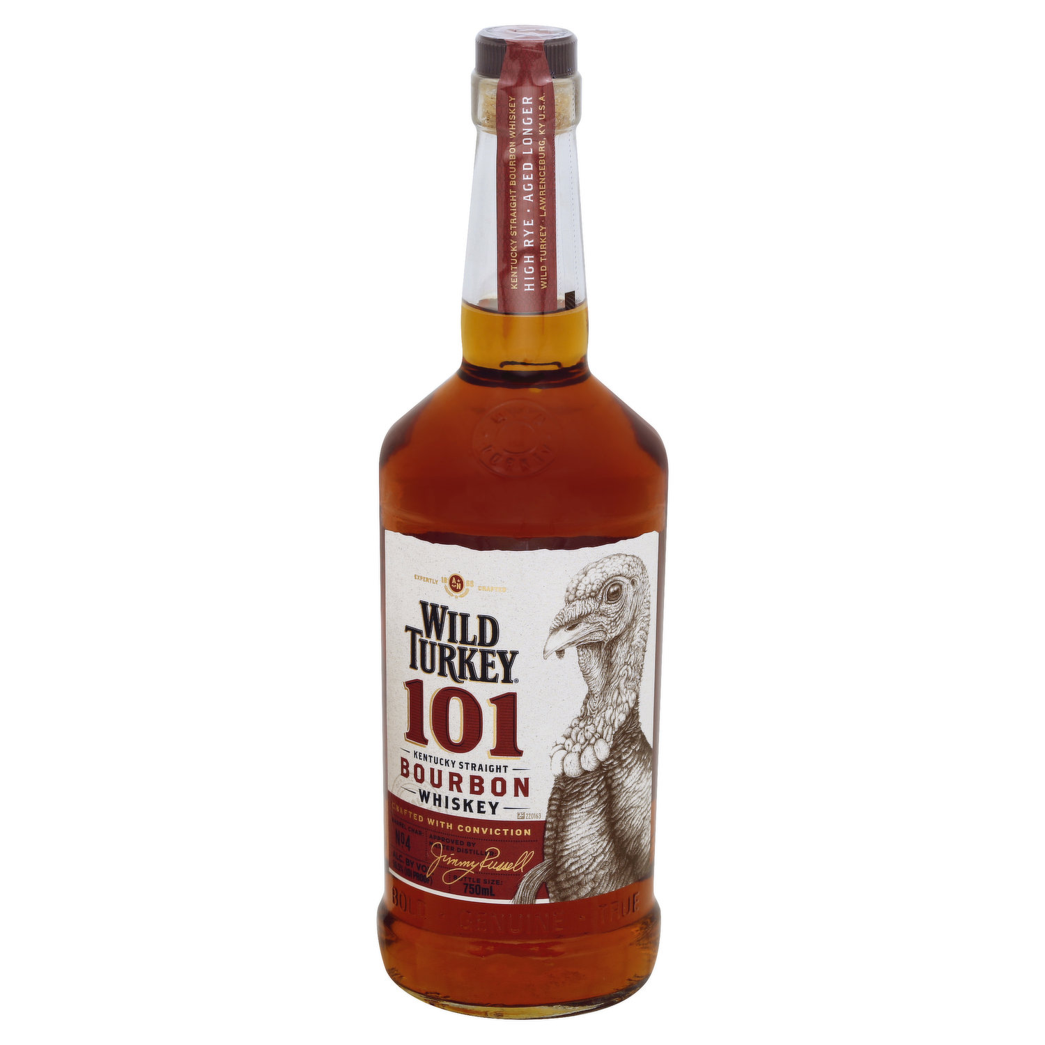Wild Turkey Whiskey, Kentucky Straight Bourbon, 101