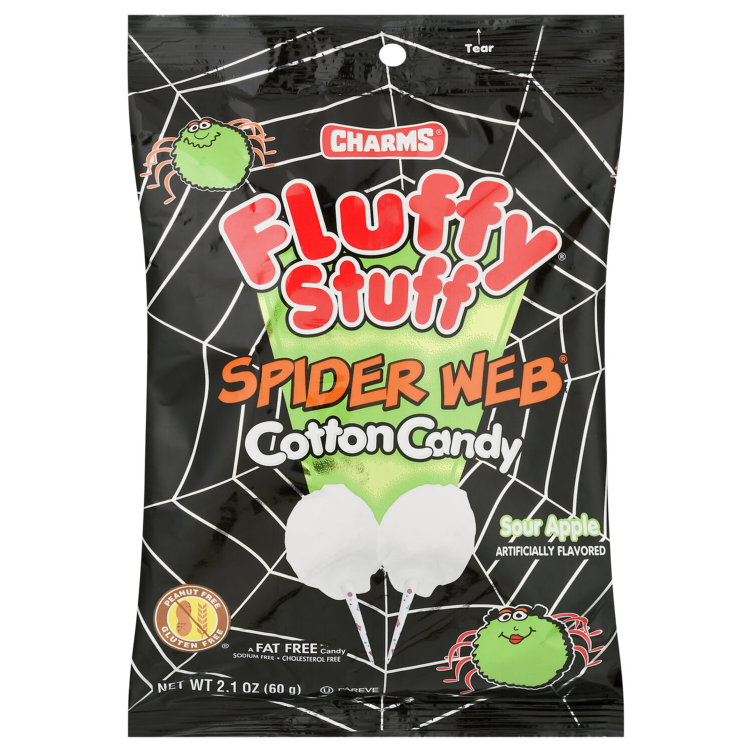 Fluffy Stuff Cotton Candy 2.5 Oz Theater Size Bags - Pack of 3