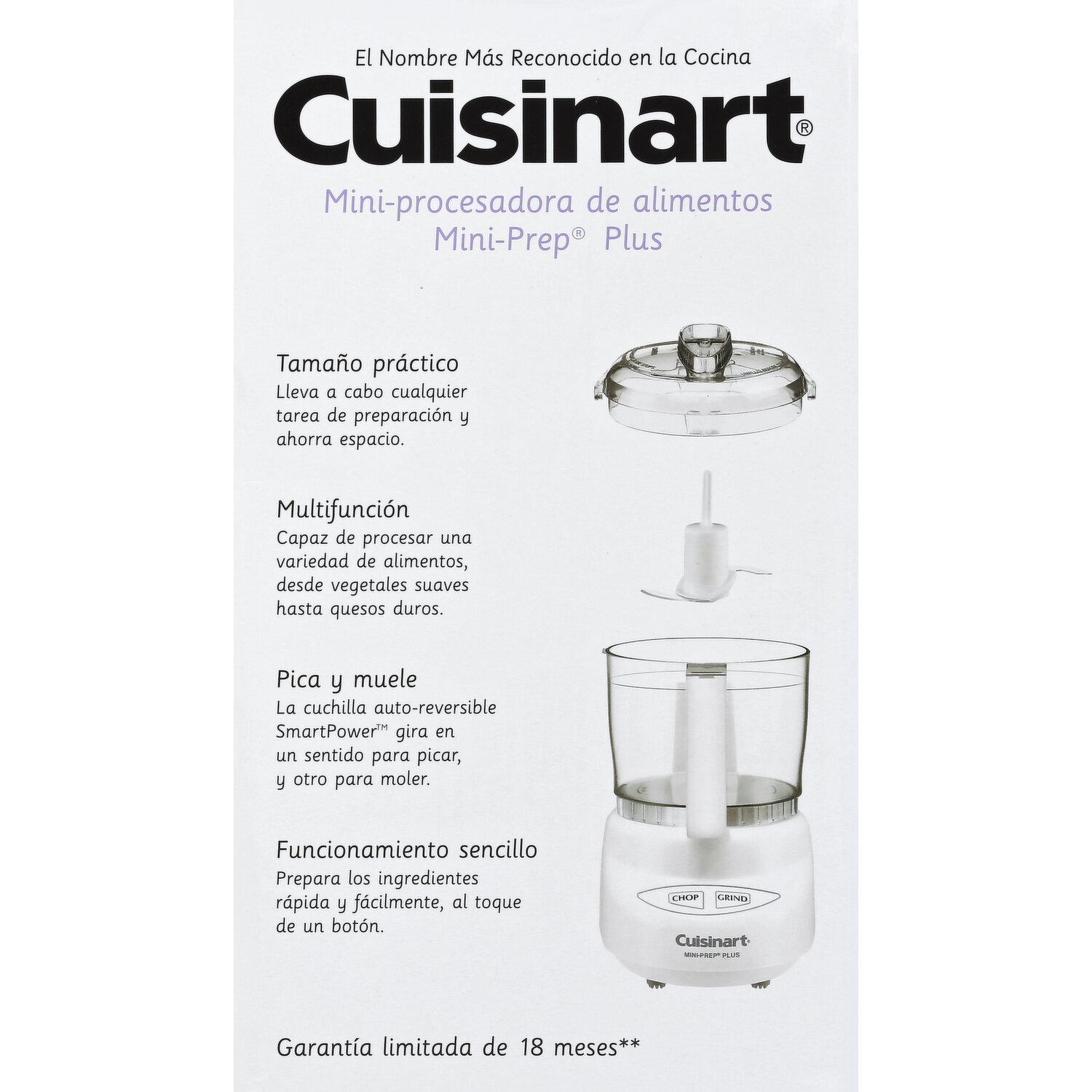 Cuisinart Mini-Prep Plus Model DLC-2A Lid Replacement Part