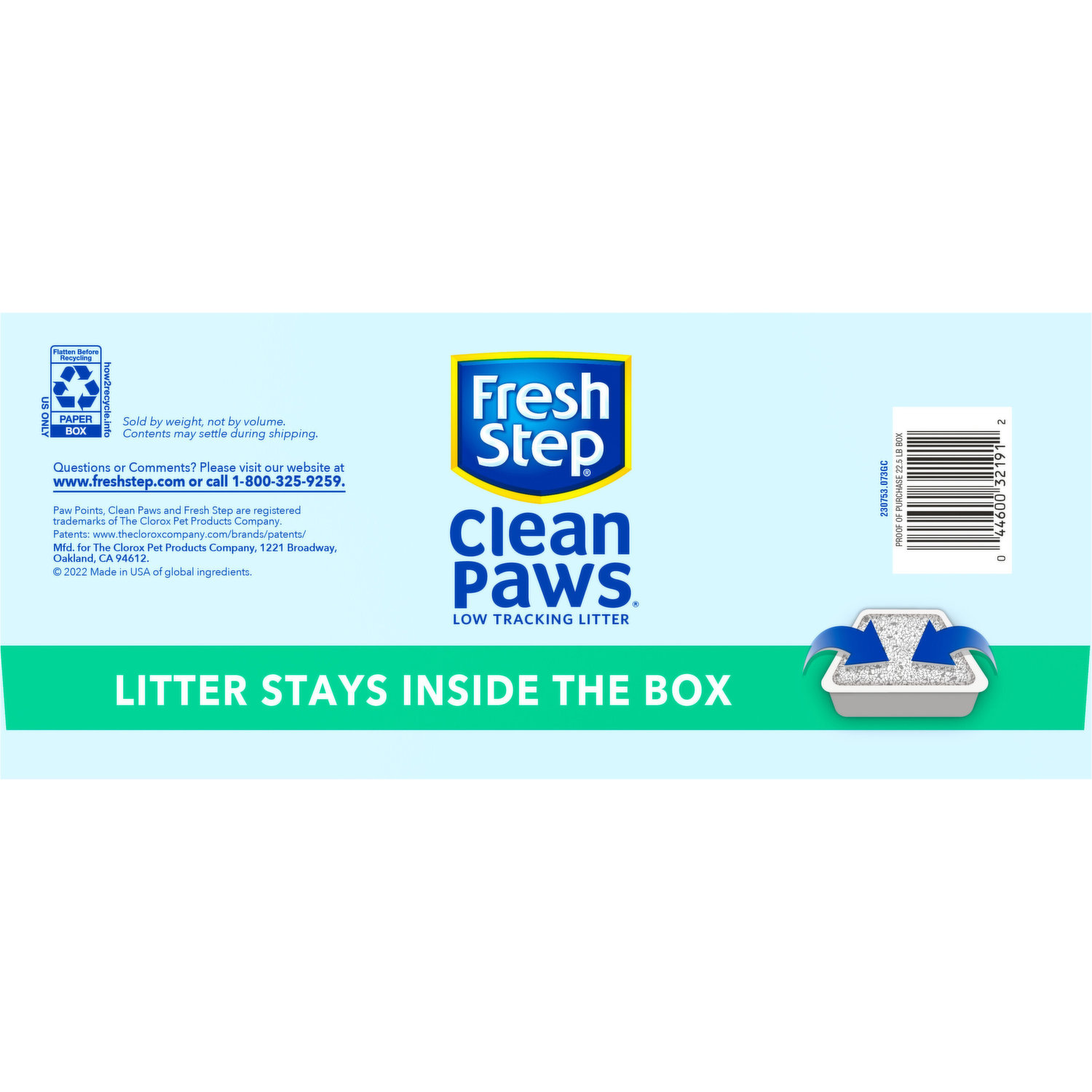 Clean paws cat litter unscented 2025