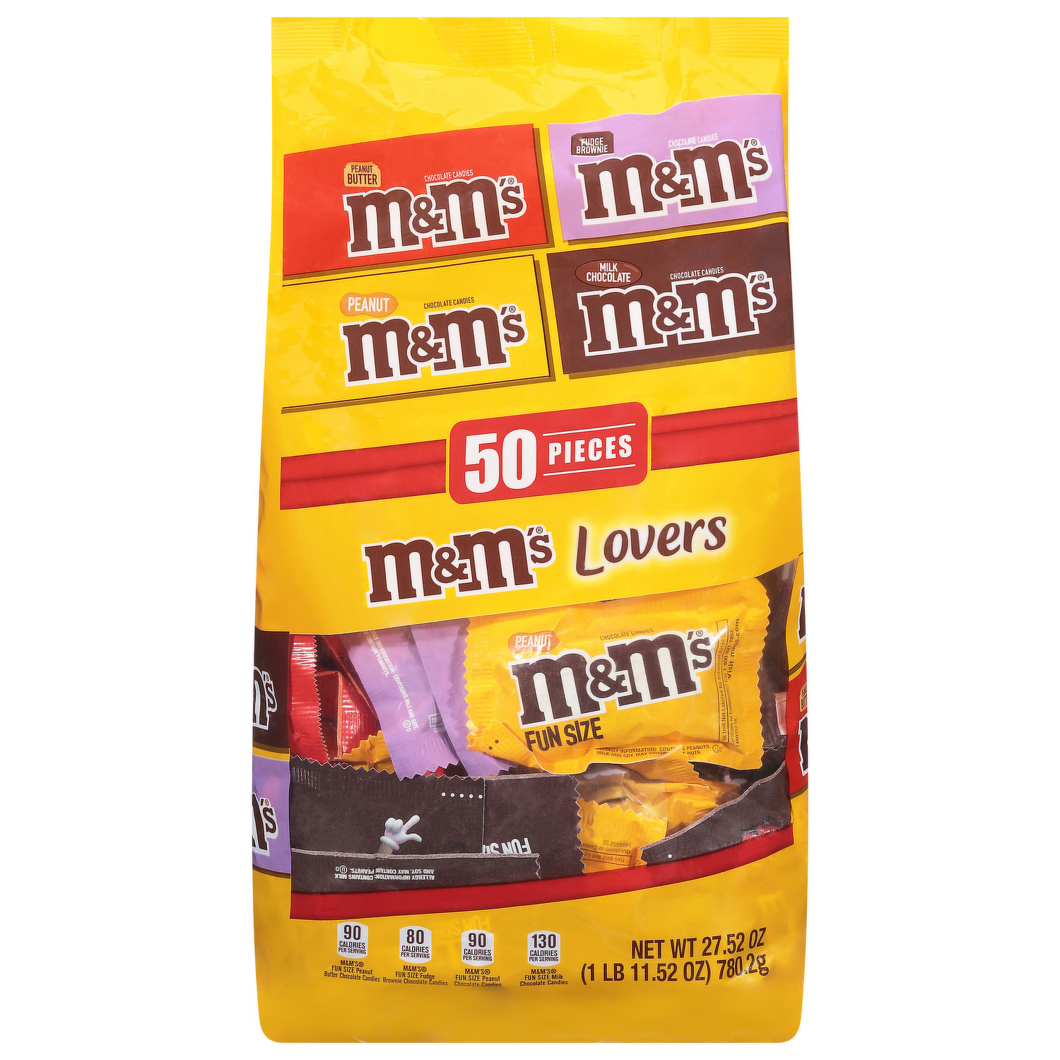 A Great Surprise Peanut and Milk Chocolate M&M'S - 4 POUNDS - Chocolate Fun  Size - Bulk Fun Size Chocolate