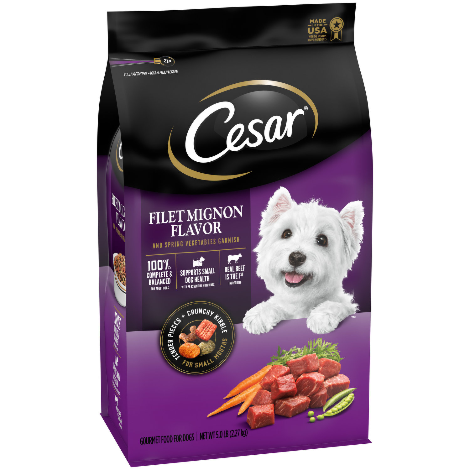 Cesar dog hotsell food serving size