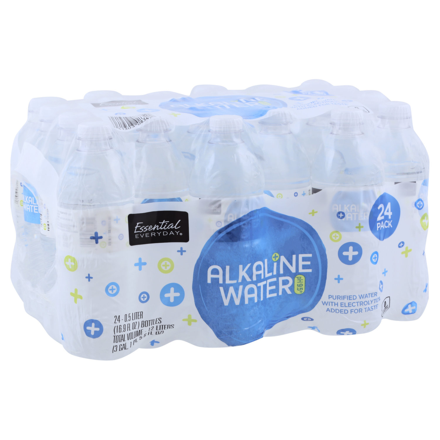 JUST Water, Bottled Alkaline 100% Spring Water, 24 Pack (16.9 fl