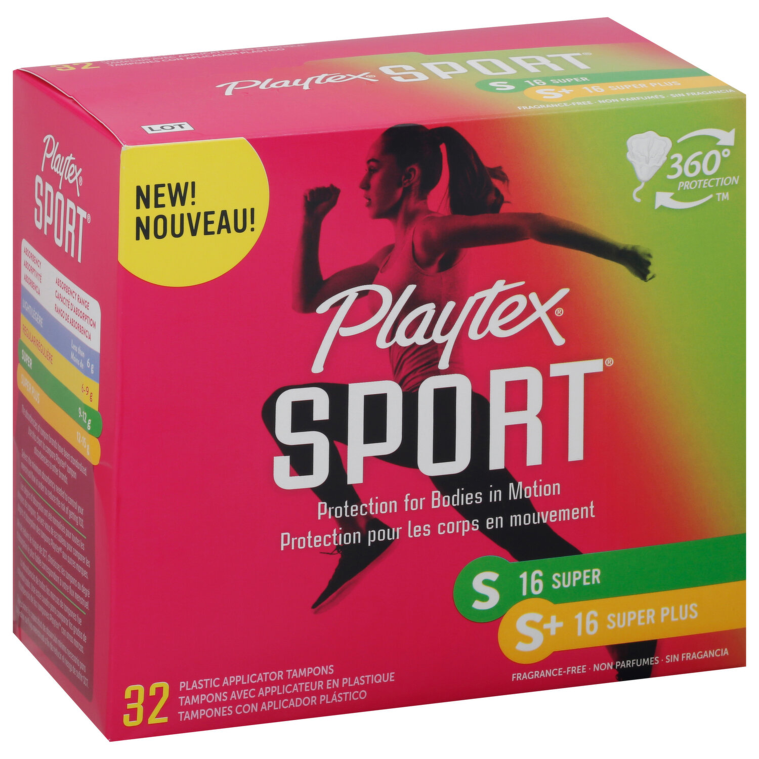 Playtex - Playtex, Sport - Tampons, Plastic, Regular/Super