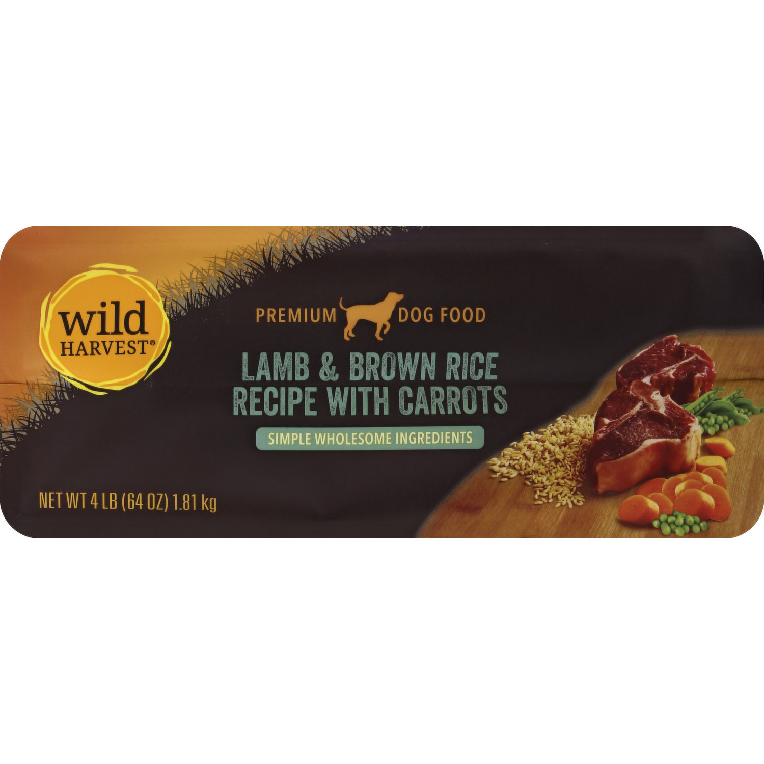 Wild Harvest Dog Food, Premium, Lamb & Brown Rice Recipe with