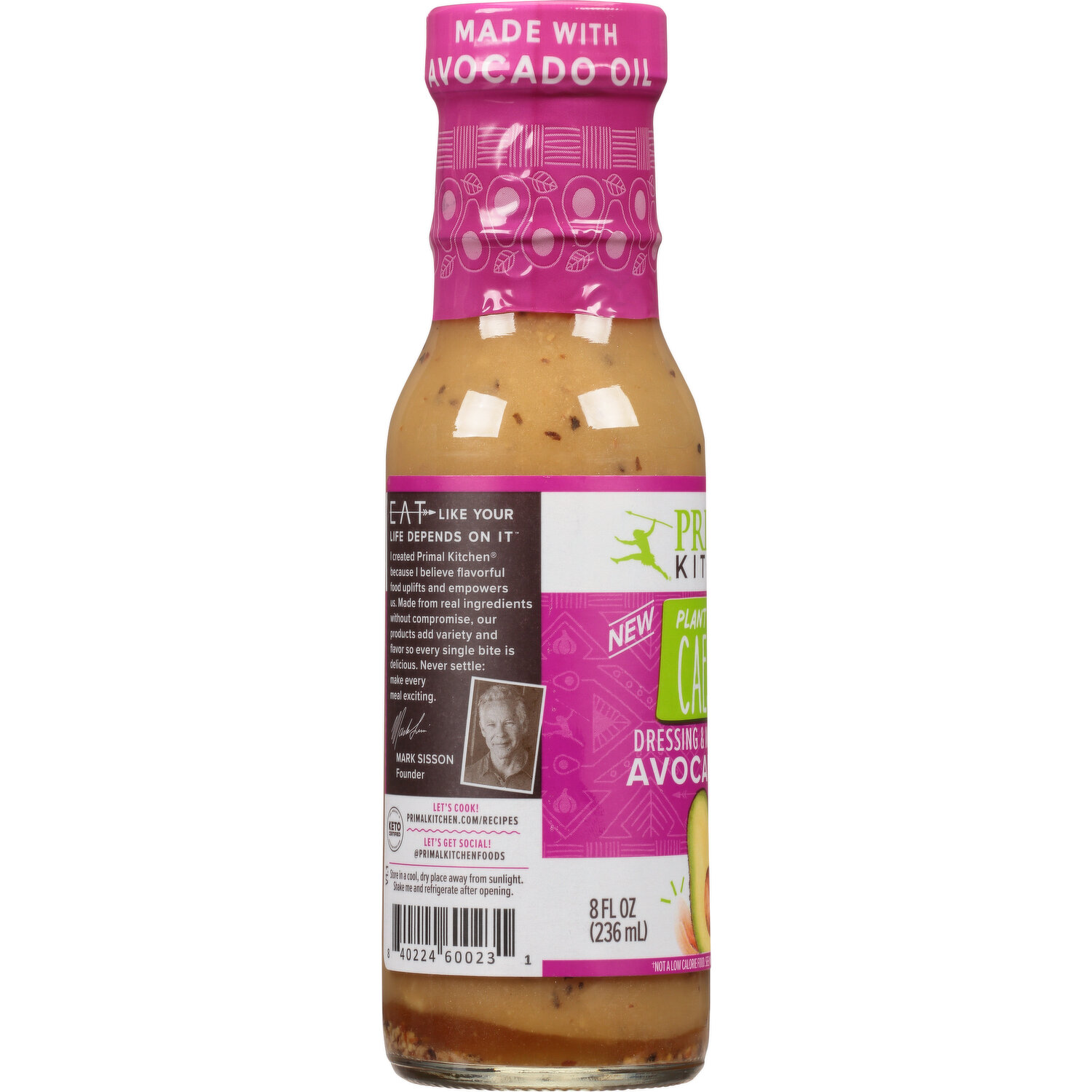 Primal Kitchen Ranch Dressing & Marinade Made with Avocado Oil 8 fl oz (236  ml)