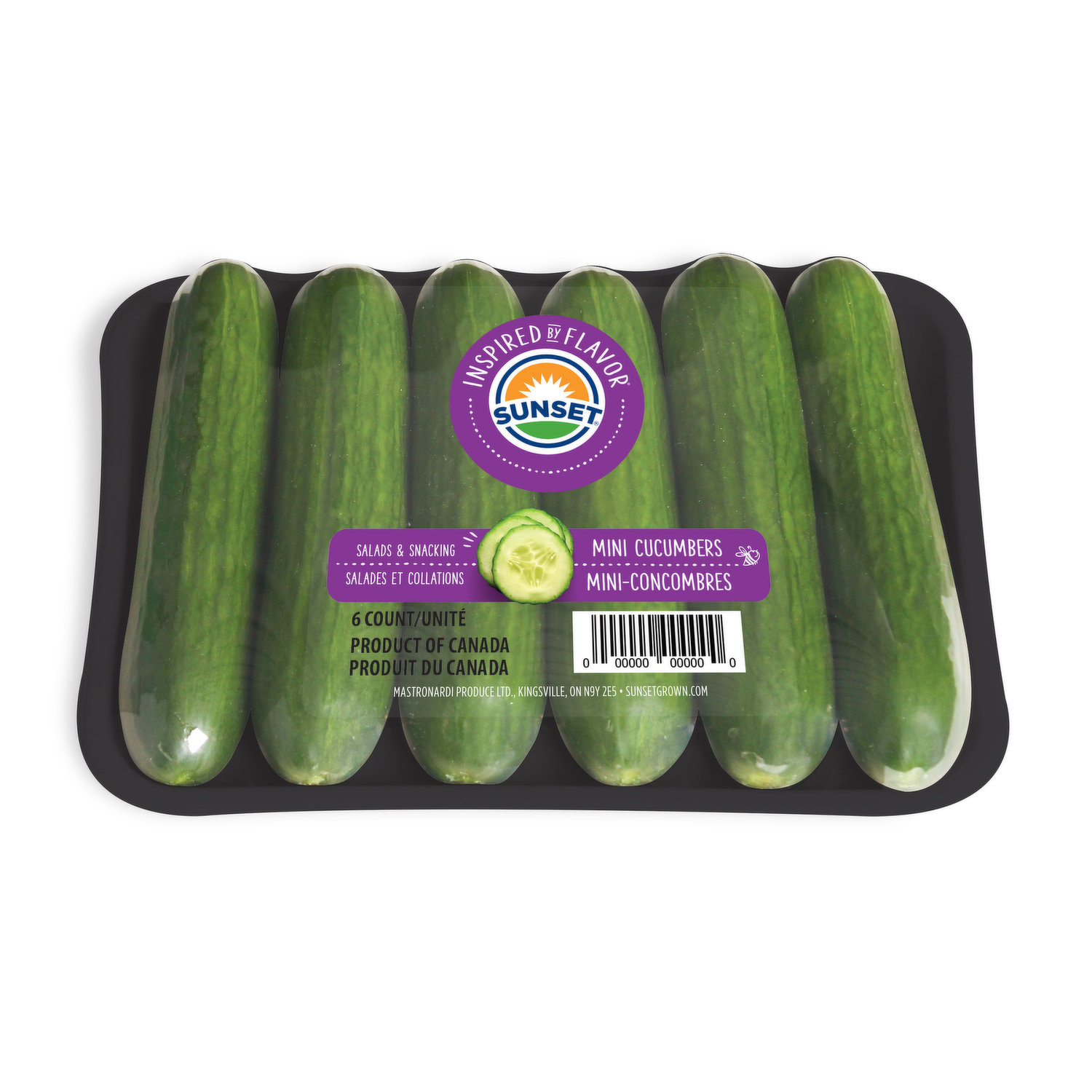 Organic Mini Seedless Cucumbers, 6 each