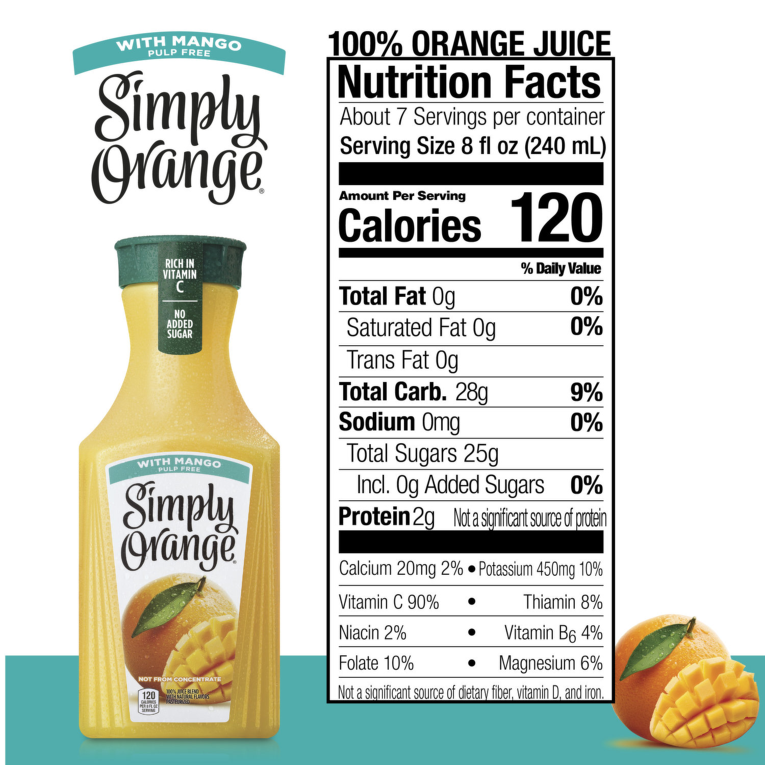 Simply orange mango clearance juice