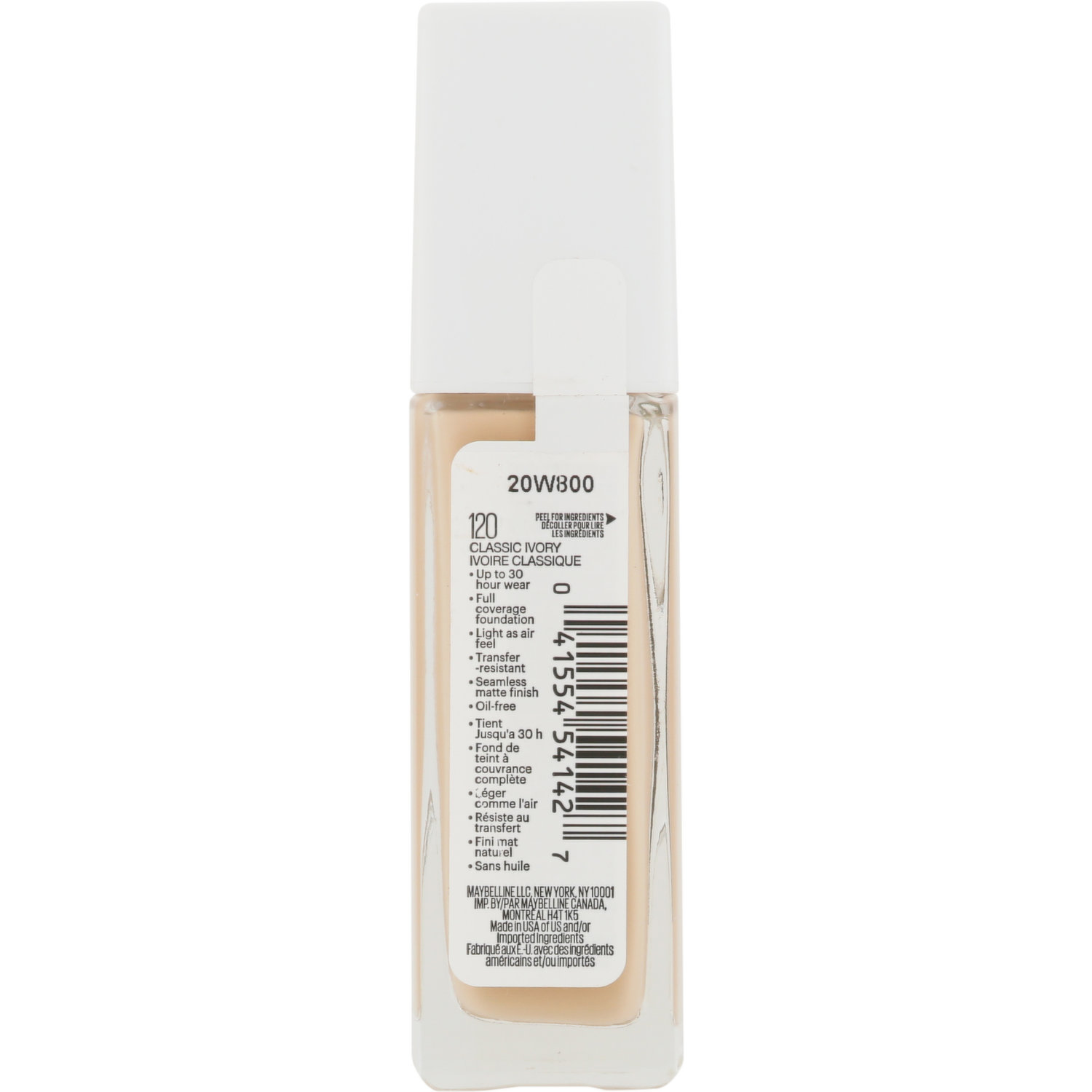 Base Maybelline Superstay Full Coverage 120 Classic Ivory