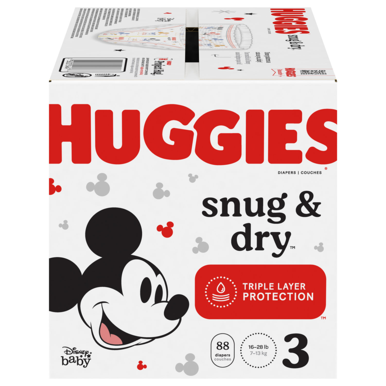 Huggies Ultra Comfort Pañal para bebé con Disney Talla 5 (11-25 kg), 3  packs x