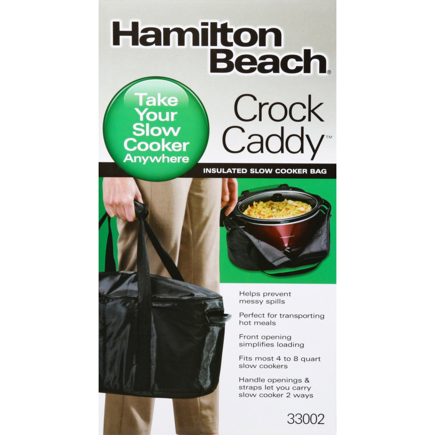 Hamilton Beach Crock Caddy Slow Cooker Travel Case