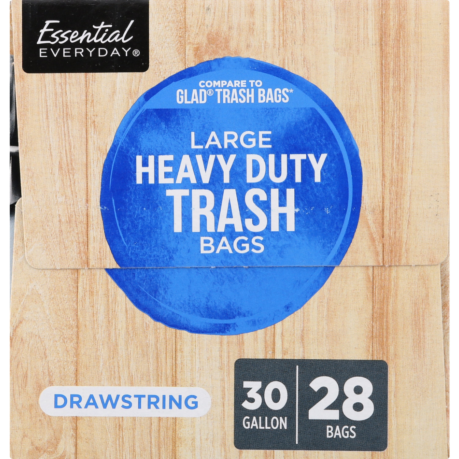 30 Gal Heavy Duty Trash Bags - 10 ct by Essential EVERYDAY at