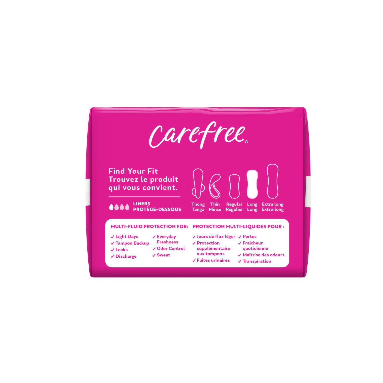 Panty Liner Carefree® actifresh® Regular Absorbency 07830006990 Box/1 - Hey  Med Supply