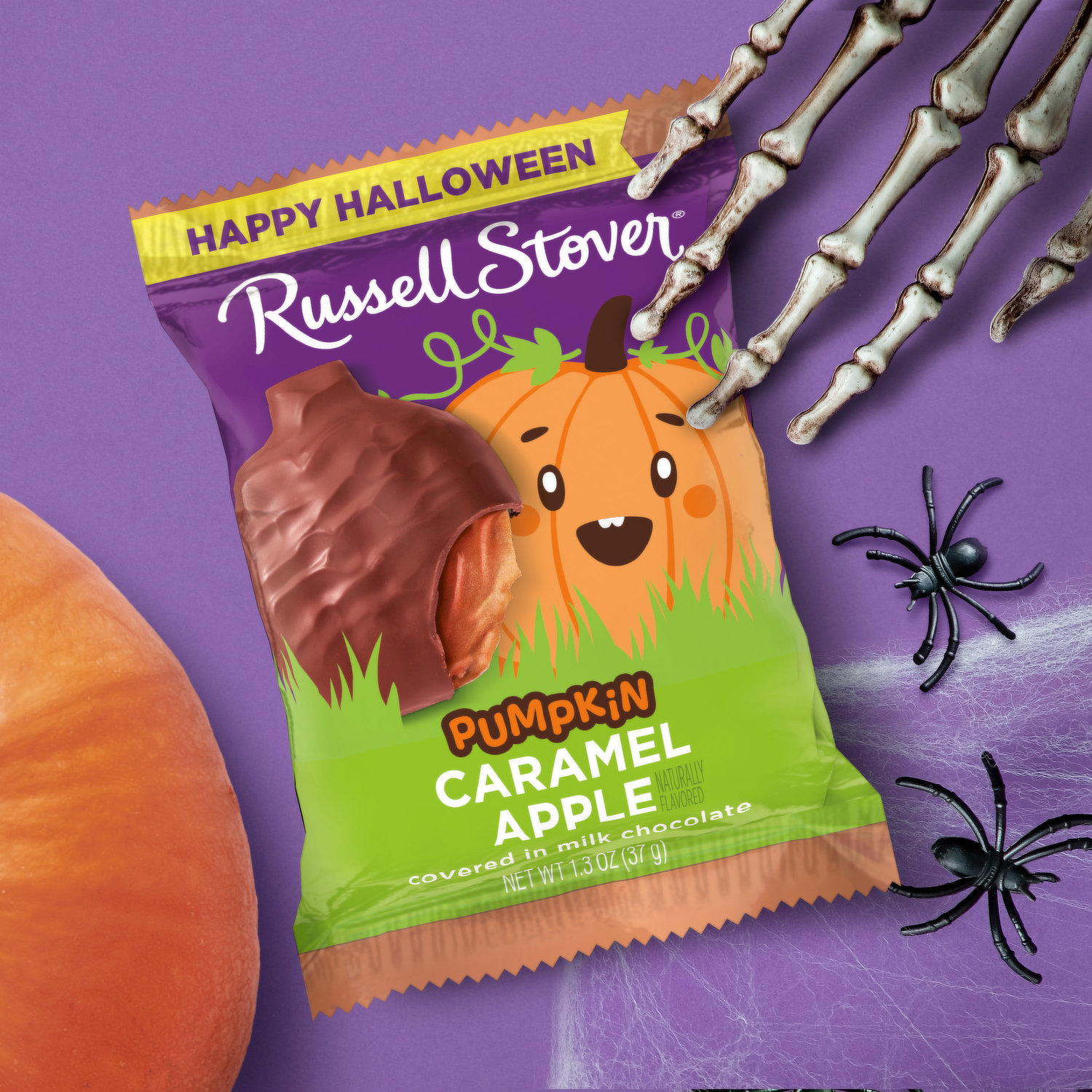 Russell Stover Halloween Milk Chocolate Marshmallow Pumpkin 1.3 oz