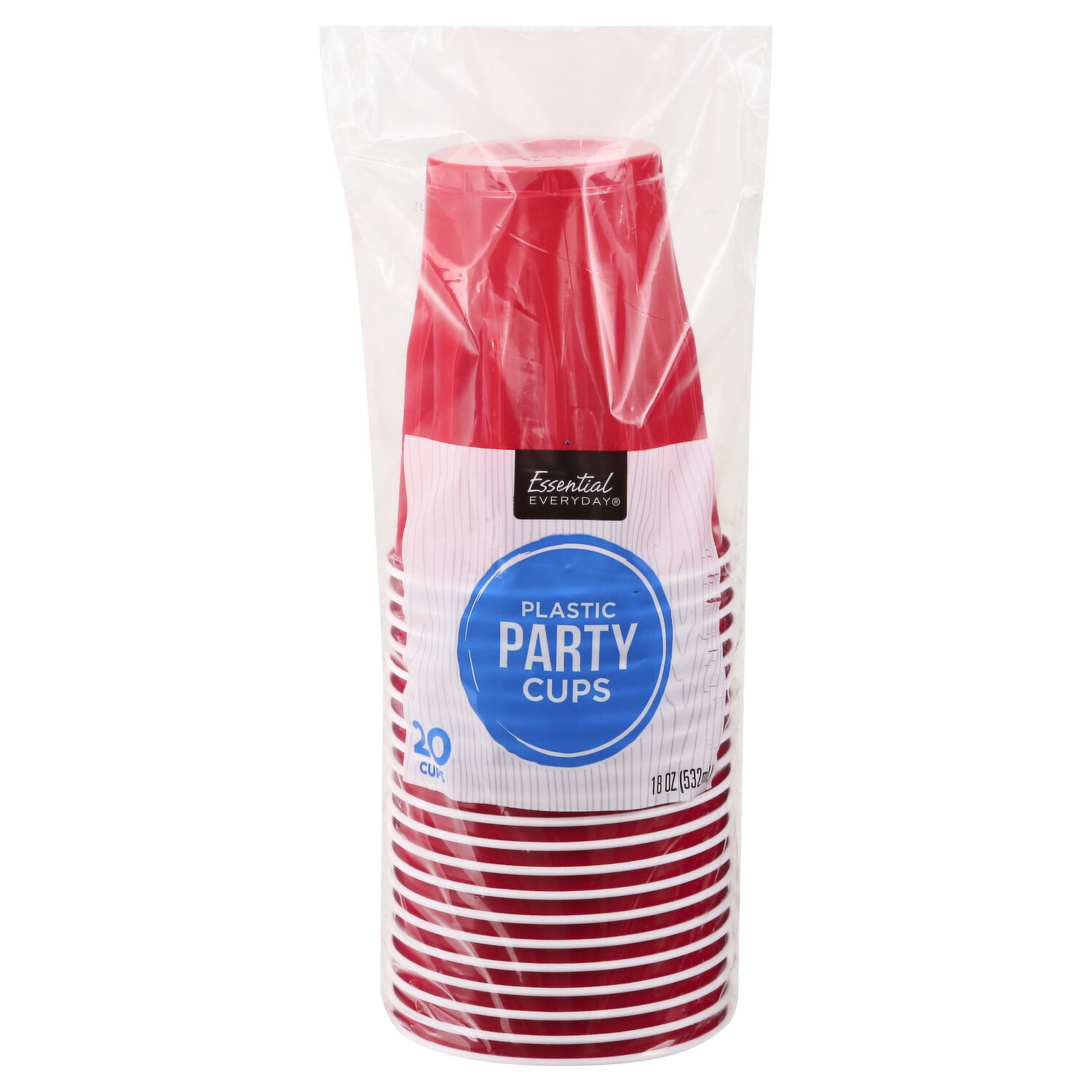 Big Party Pack 18oz Plastic Cups- New Pink