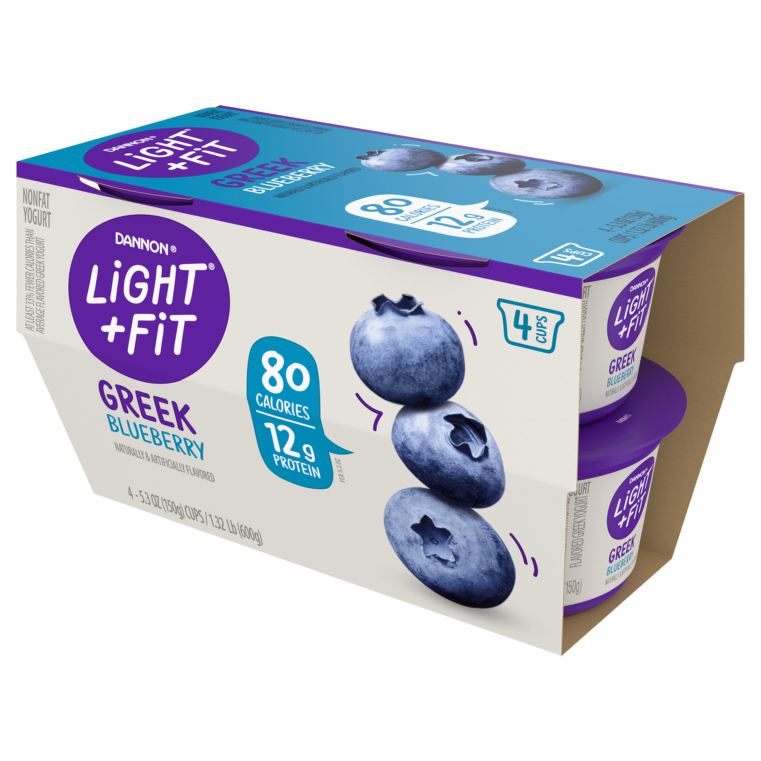 Yogurt Danone light & free skyr berries pote 140 g