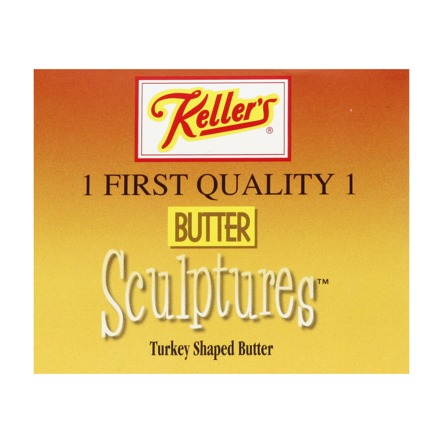 Keller's Turkey Shaped Salted Butter, 4 oz