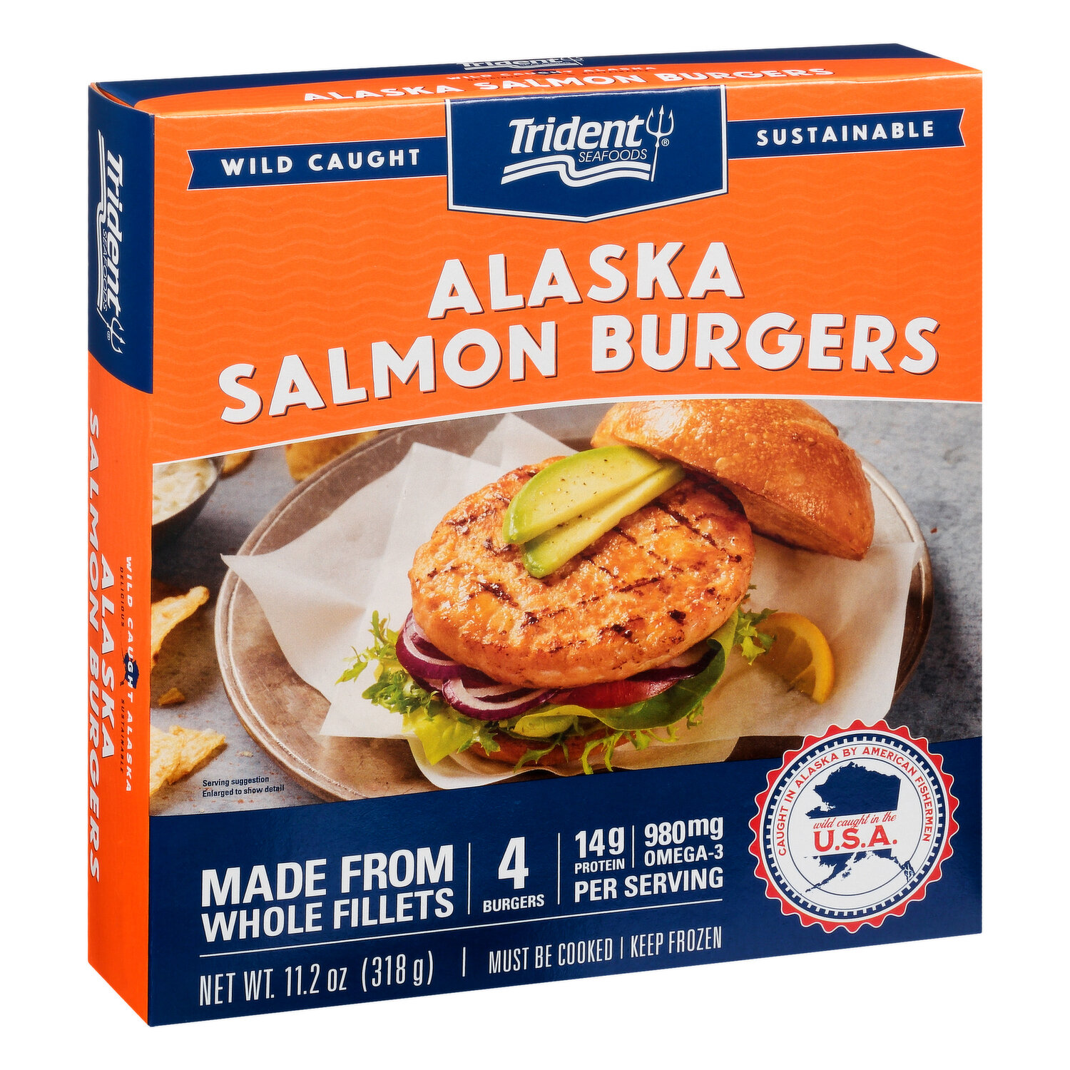 Salmon SeaBurger (4oz x 6pc/pack) - Royal Hawaiian Seafood