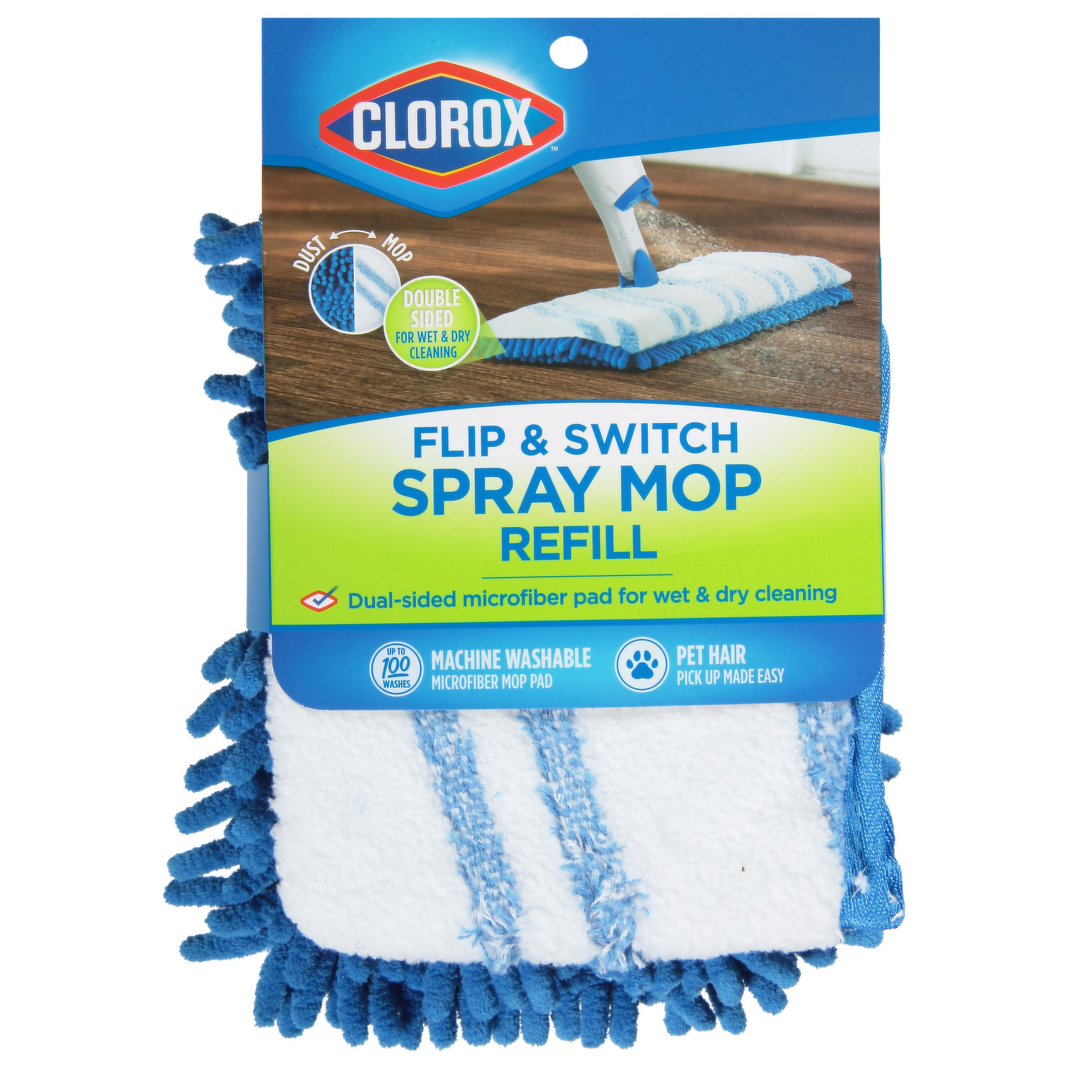 Microfiber Mops for Floor Cleaning, Double-Sided Flip Mop, Dust