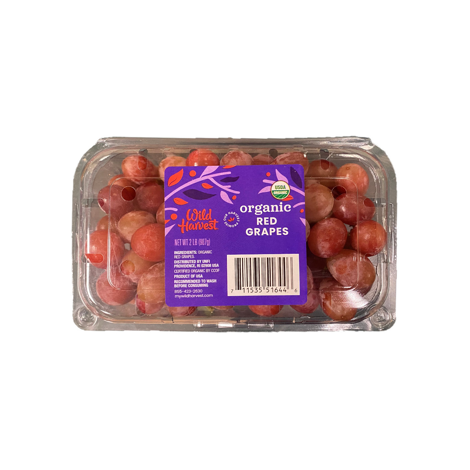 Organic Red Seedless Grapes - 2lb Bag