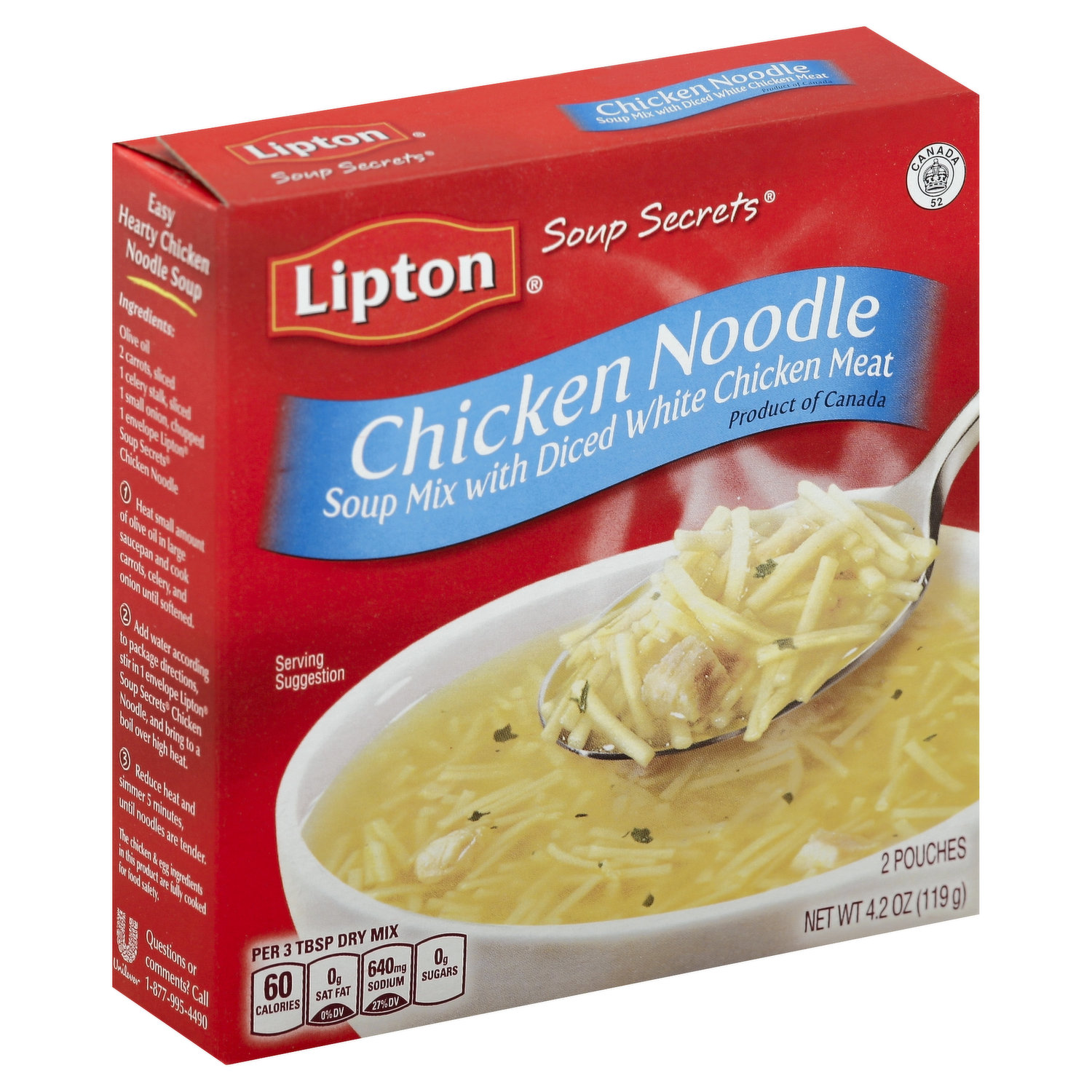  Lipton Recipe Secrets Soup and Dip Mix, Onion Flavor, 2 oz 6  Count : Onion Dips : Grocery & Gourmet Food