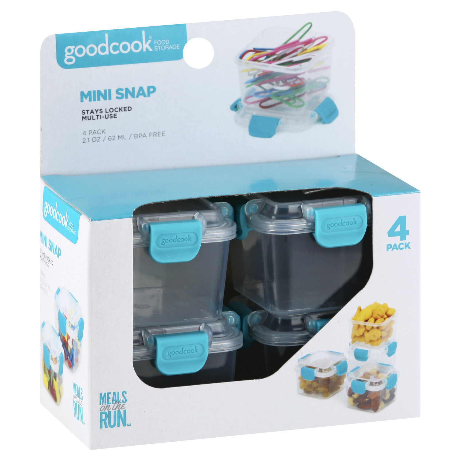 Goodcook Food Storage, Snack Pack, 3 Pack