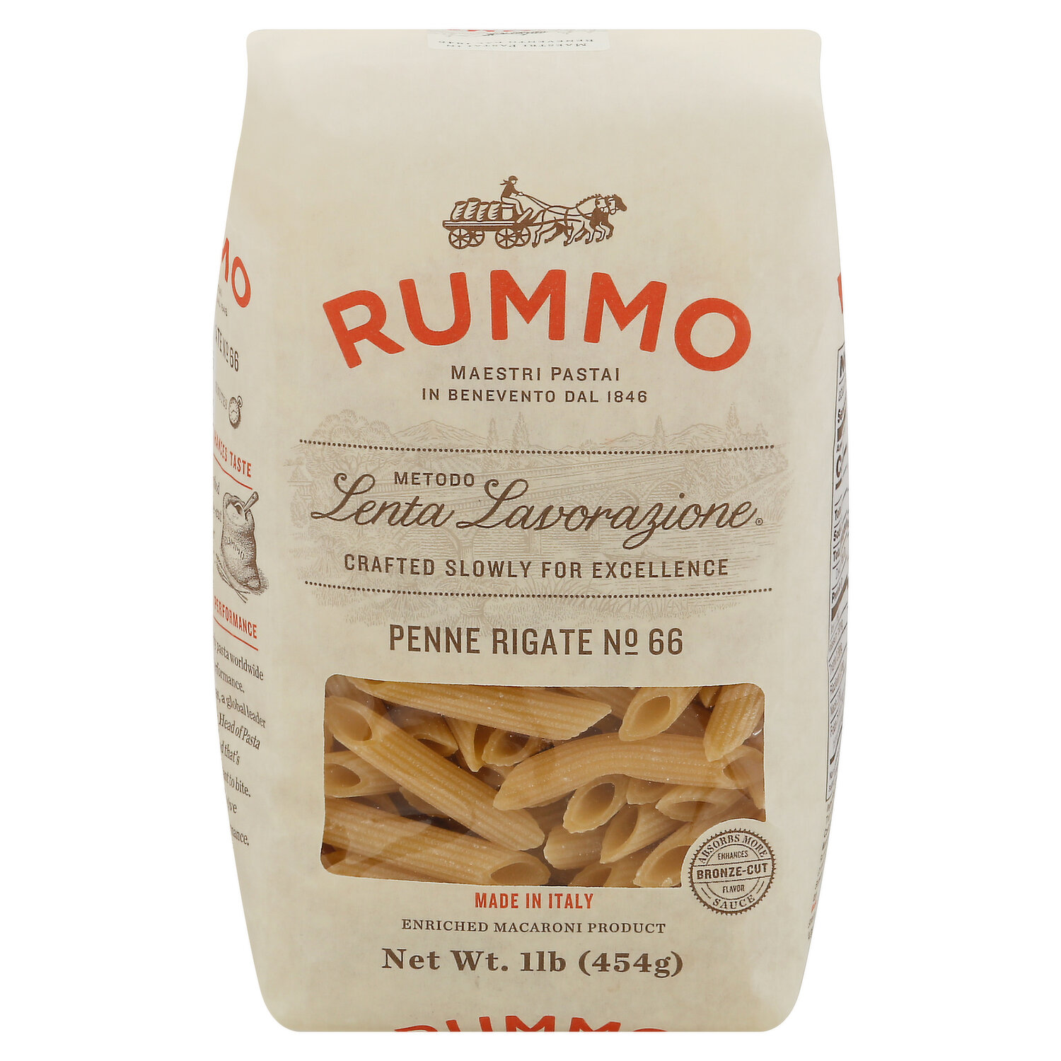 De Cecco Pasta, Rigatoni No. 24 1 Lb, Tubes & Shells