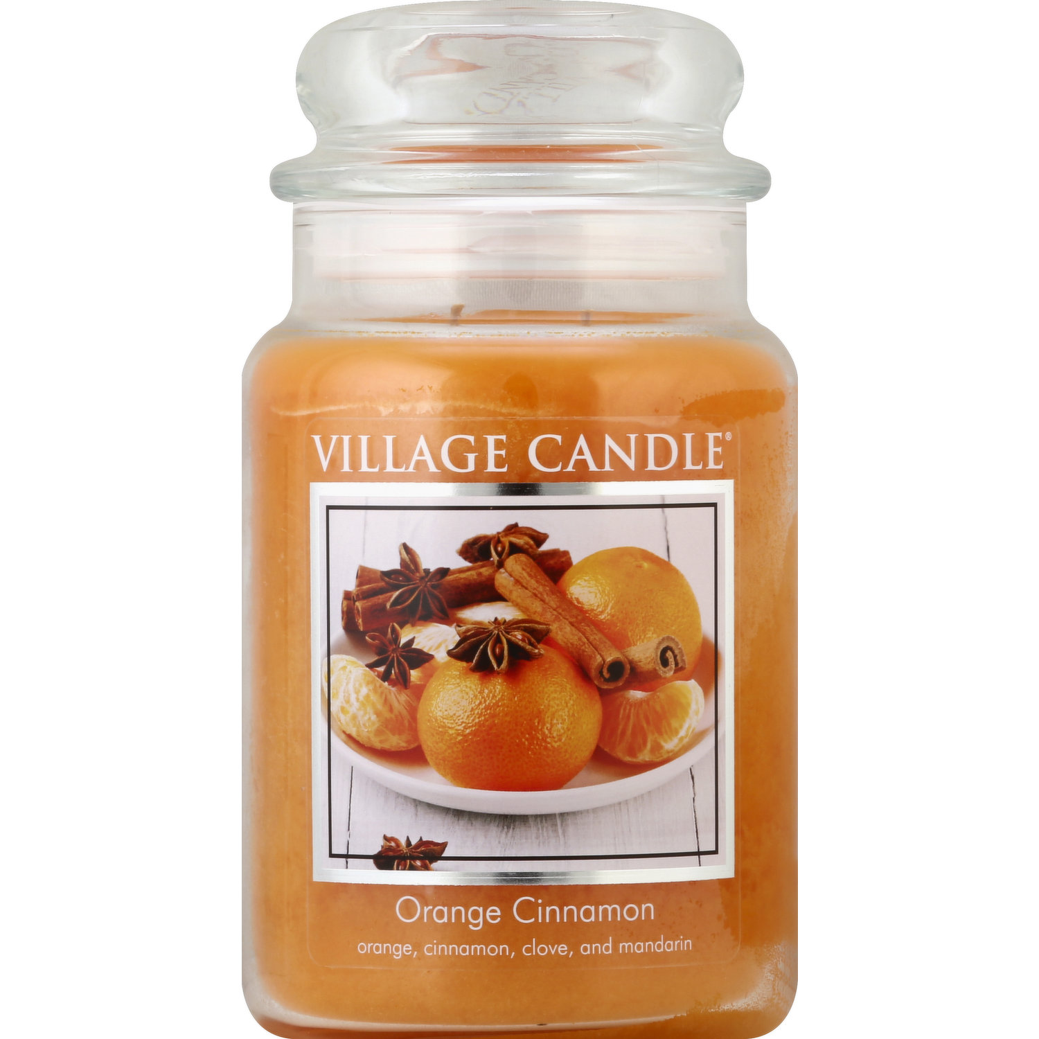 Village Candle Candle, Orange Cinnamon - 1 candle [2.2 oz]