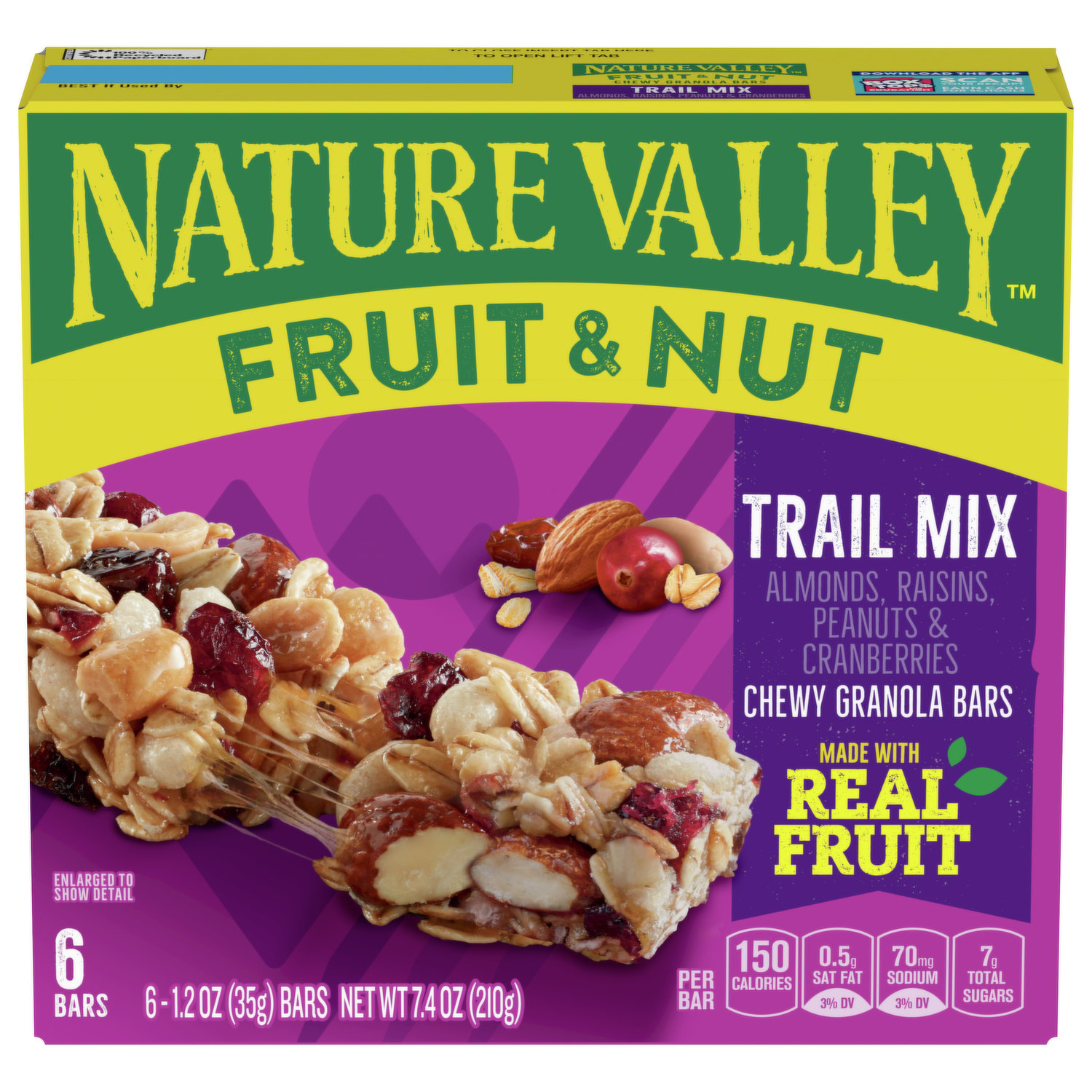 Nature Valley Chewy Granola Bar, Protein, Coconut Almond, 5 Bars, 7.1 OZ