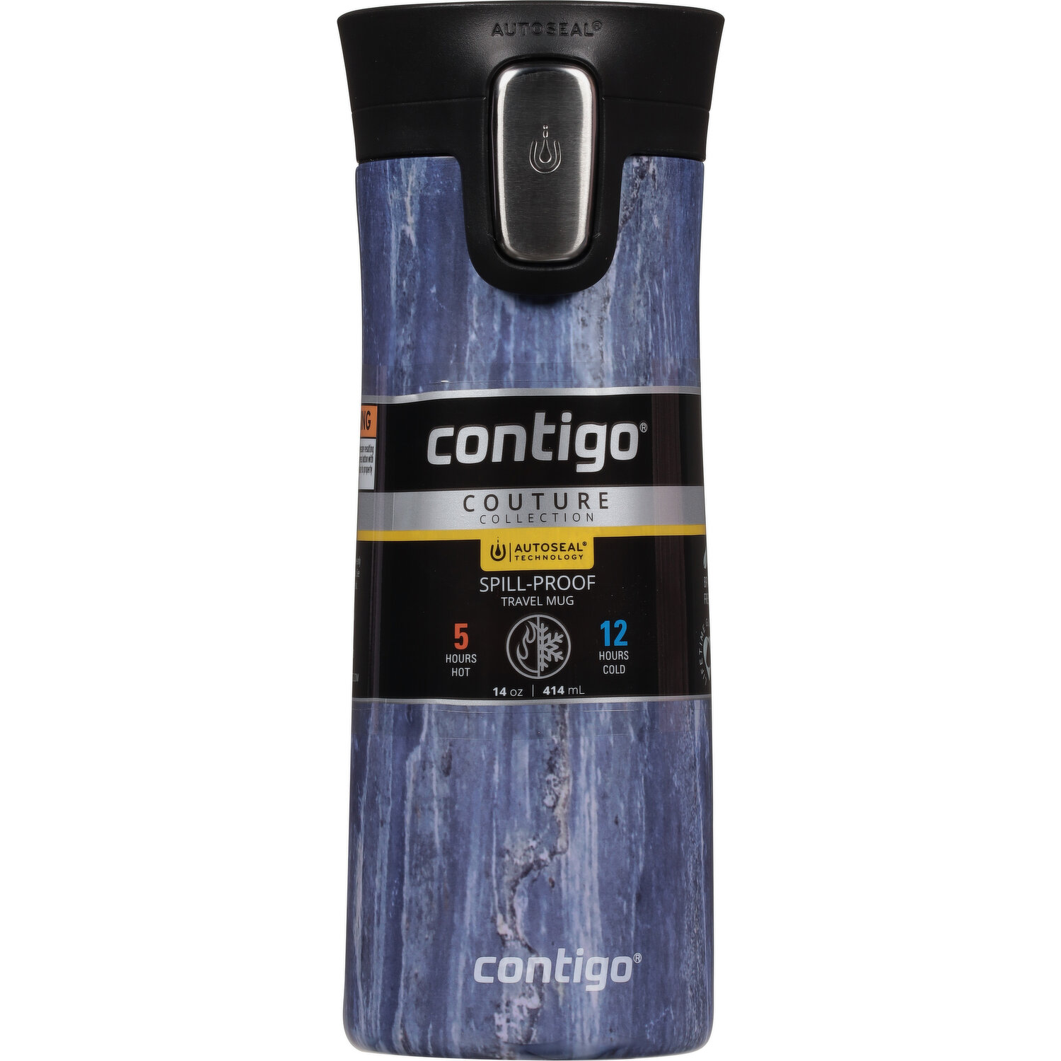 Contigo Couture Collection Marbled Gray Travel Mug Spill-Proof Hot/Cold