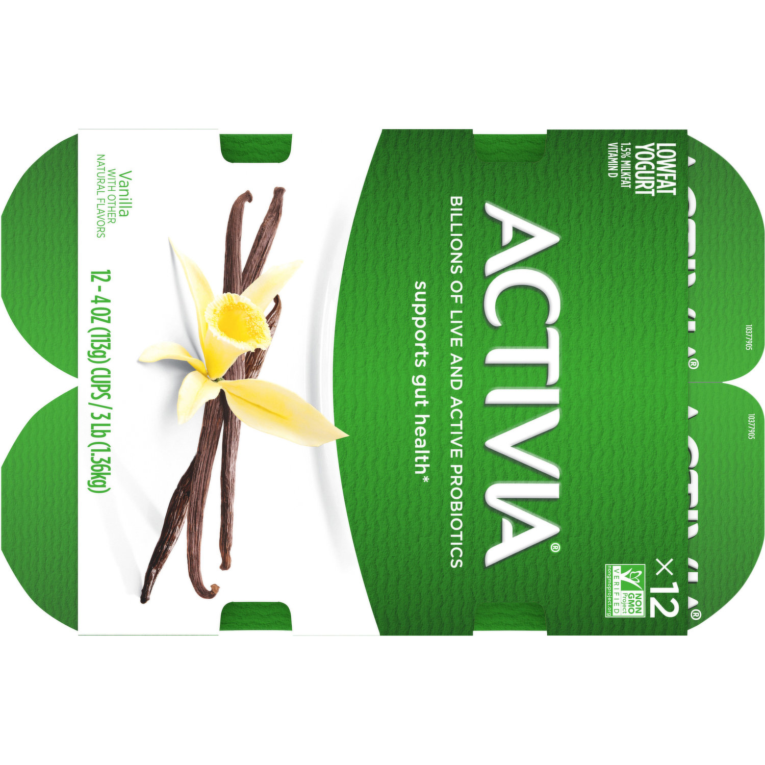 Activia Lowfat Probiotic Vanilla Yogurt