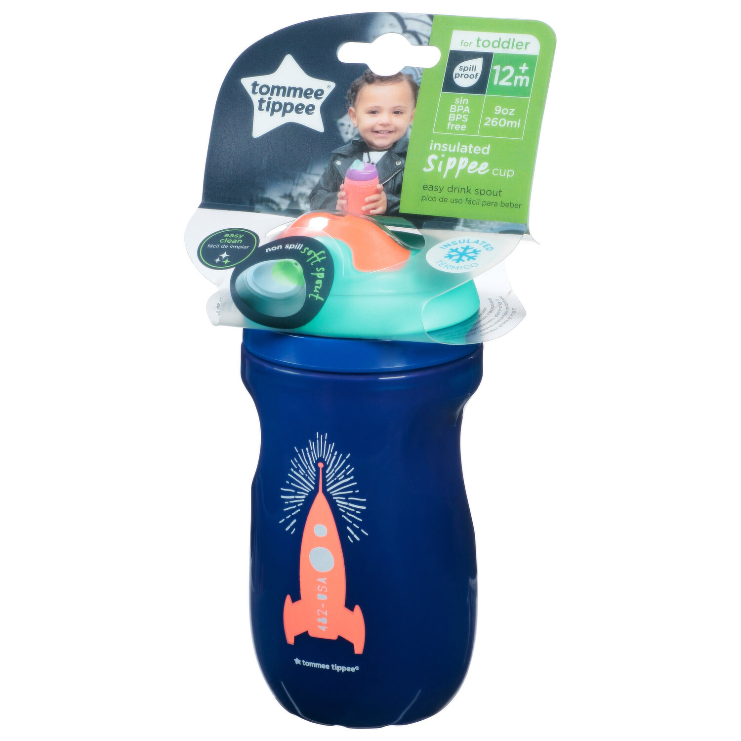 Tommee Tippee Insulated Sippee Cup, Water Bottle for Toddlers, Spill-Proof,  BPA