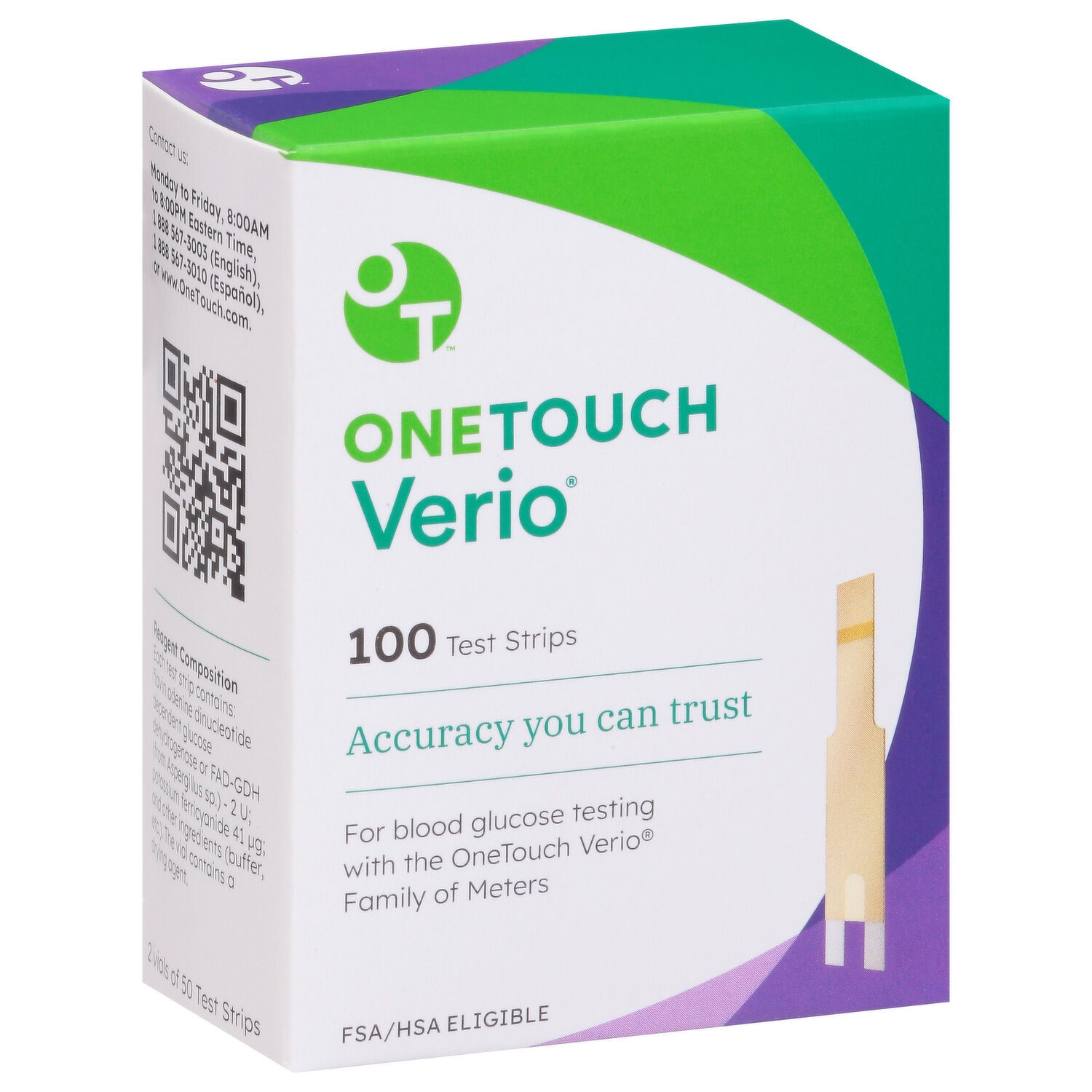 One Touch Verio - 100 Test Strips