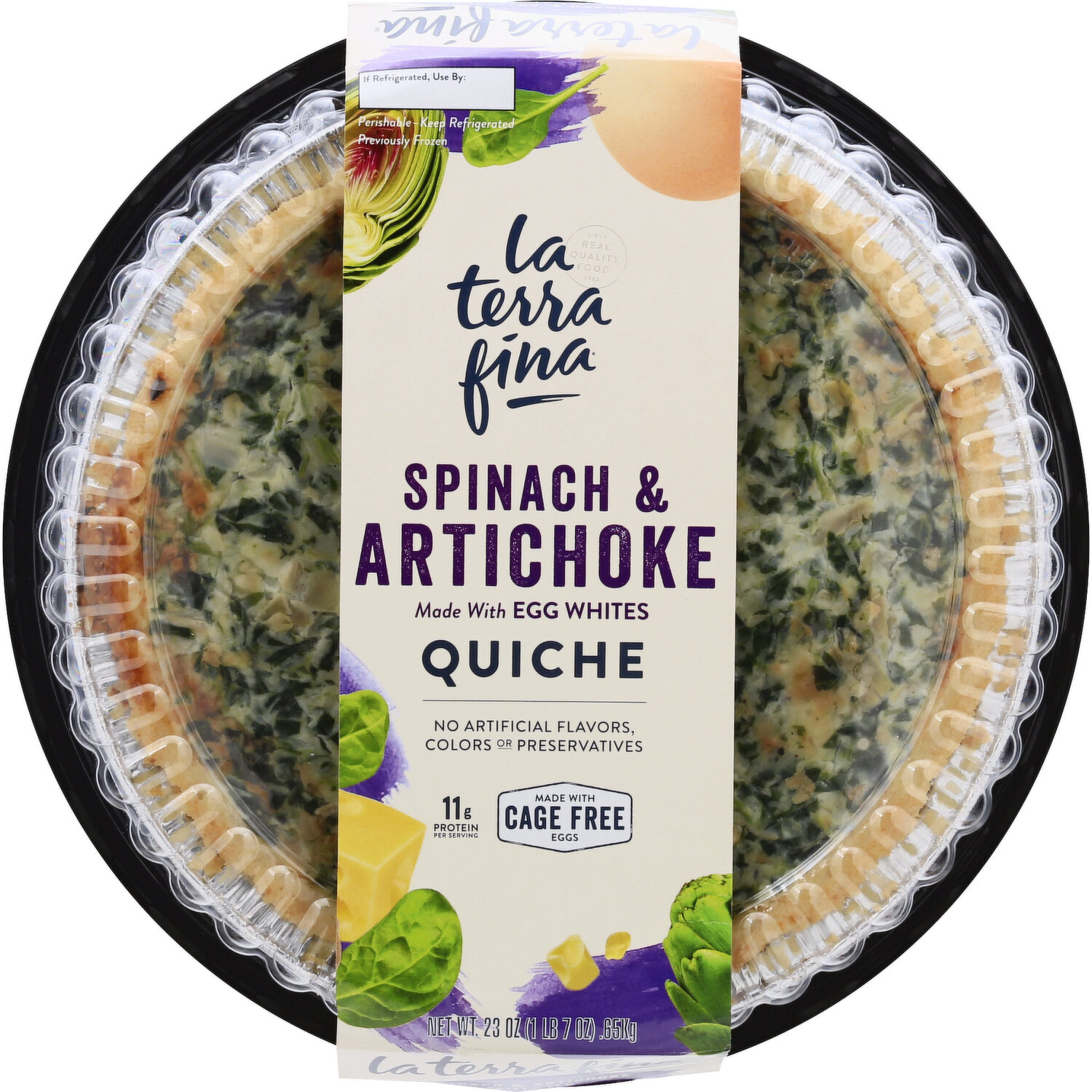 Spinach & Artichoke Quiche Delivered