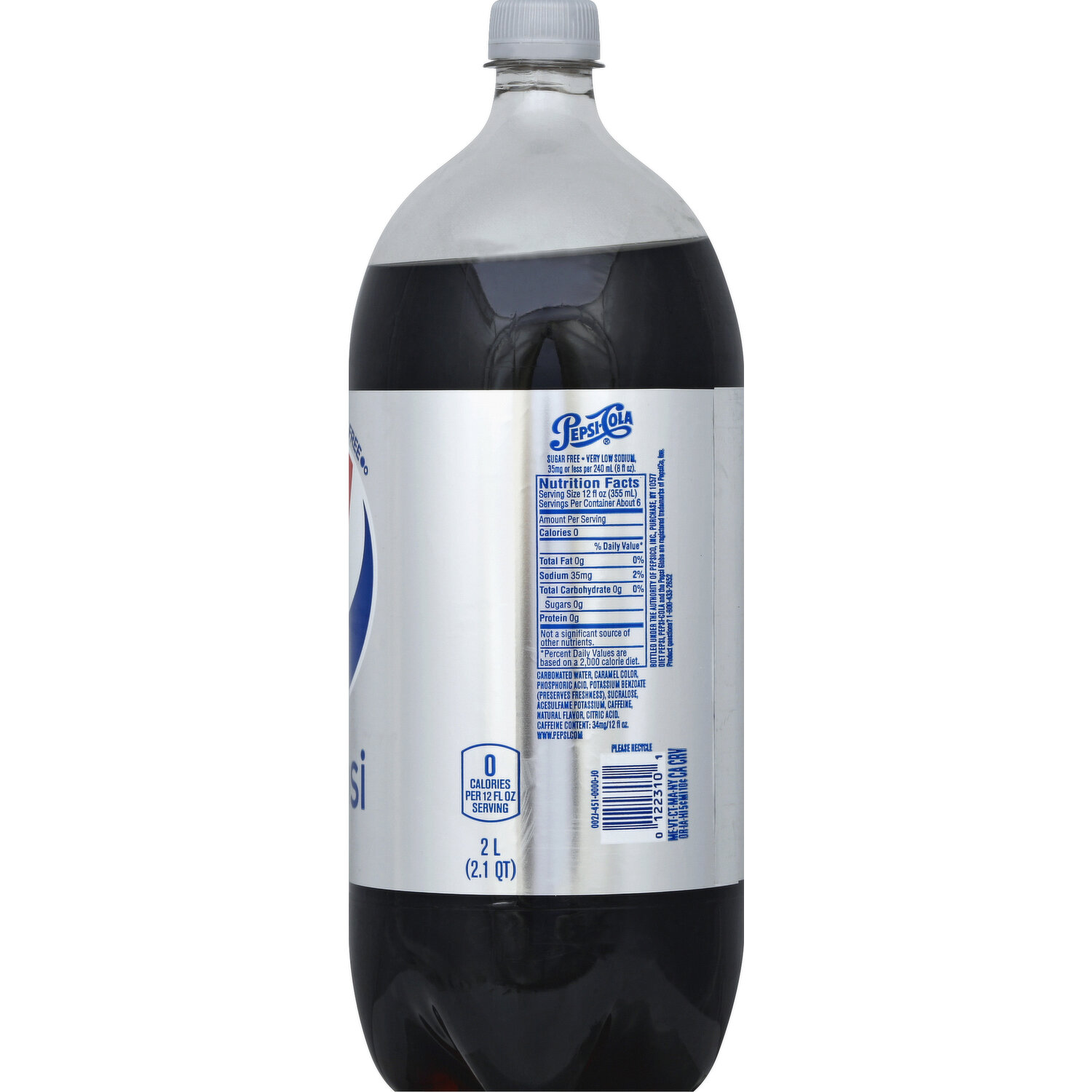 pepsi nutrition label