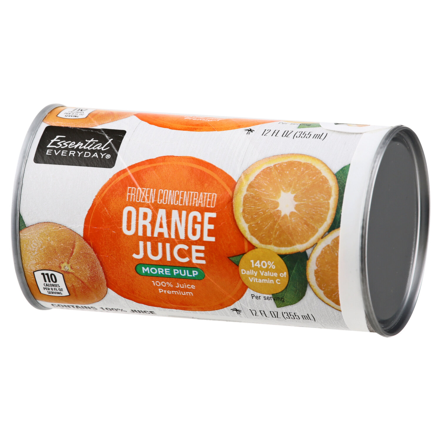 JUICE, 100% ORANGE FROM CONCENTRATE; PLASTIC CUP - Feesers