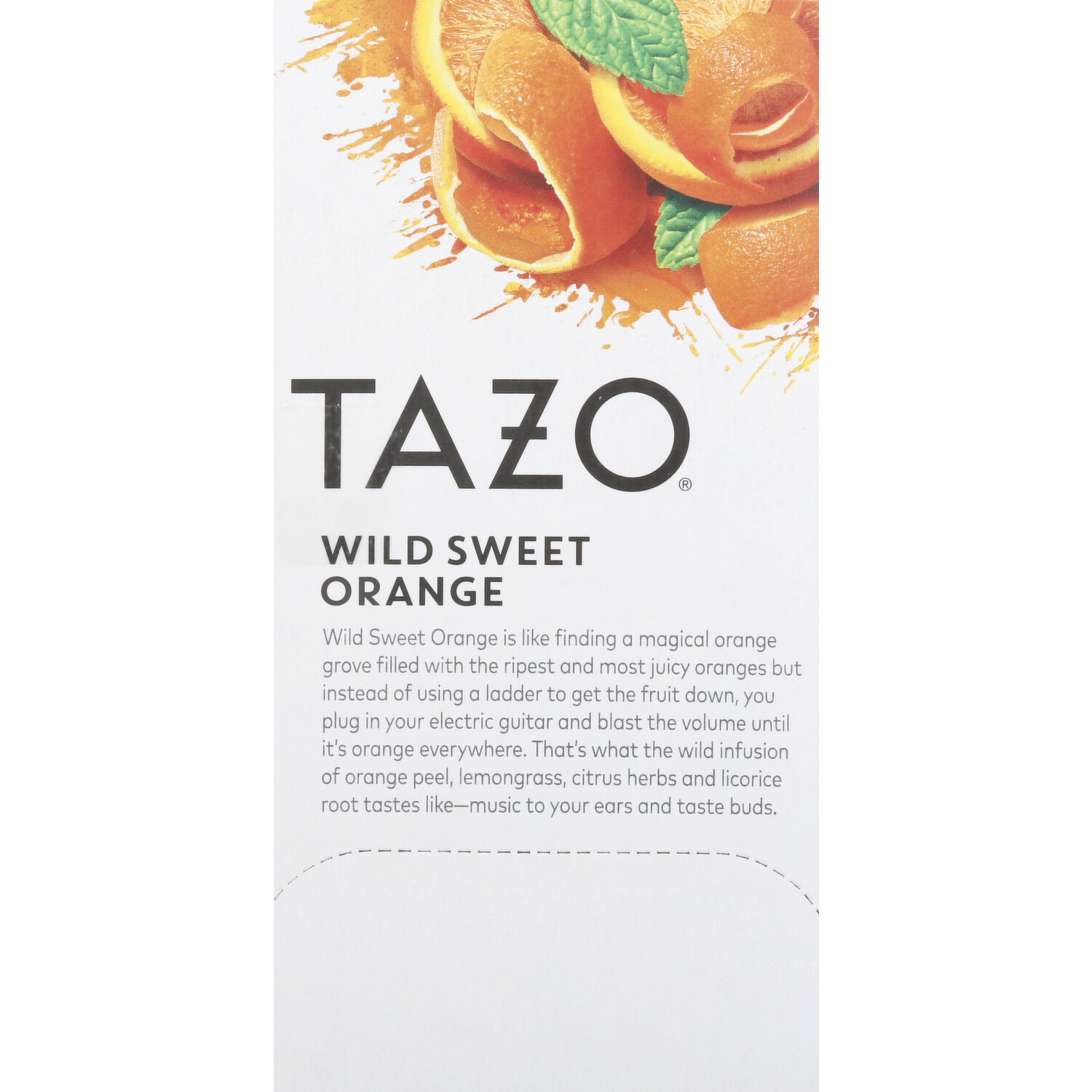 Tazo Herbal Tea, Wild Sweet Orange, Bags, 20 Each
