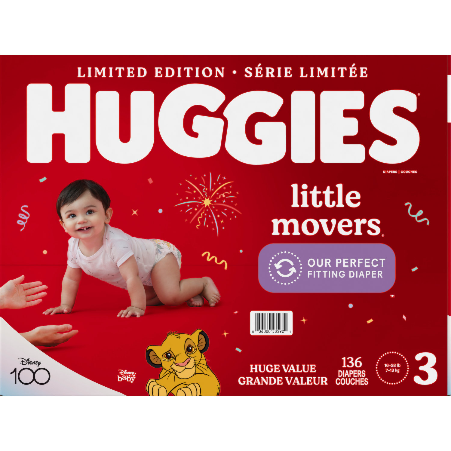 Huggies Little Movers Diapers, Size 7, 1 Month Supply