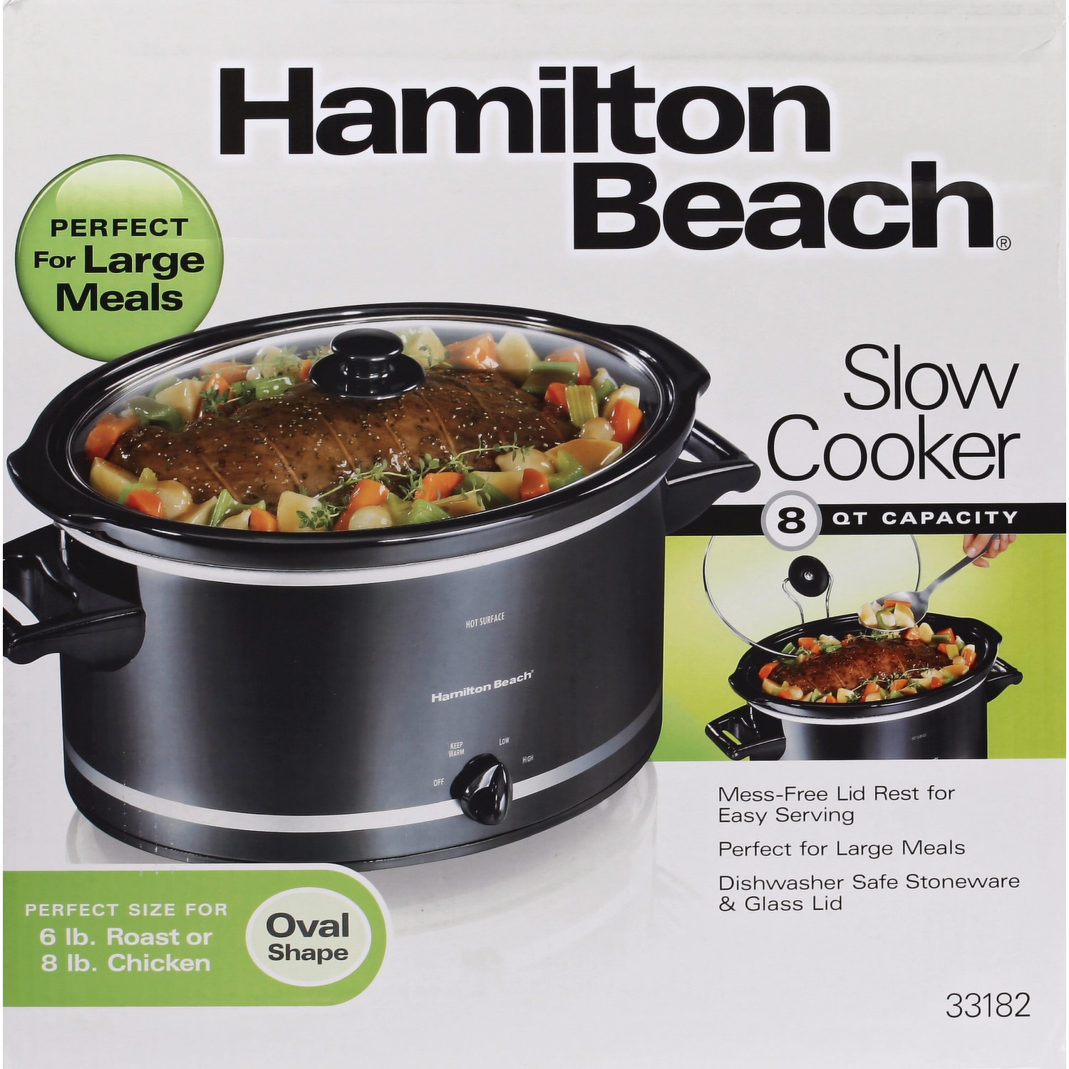 Hamilton Beach This Hamilton Beach 8 Quart Slow Cooker has a mess