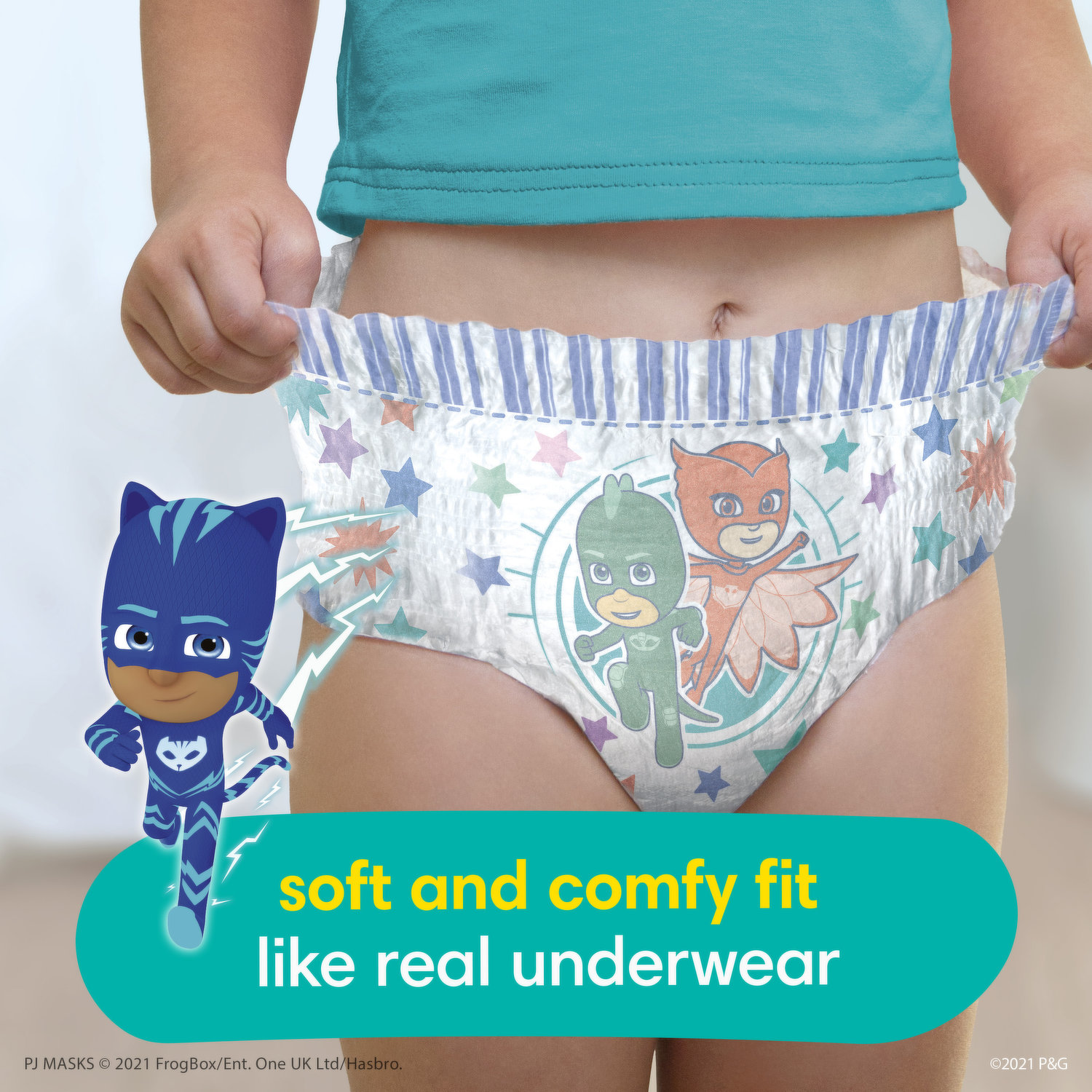 PJ Masks Underwear Boys Size 4 - 5 Briefs Gecko Catboy Owlet for