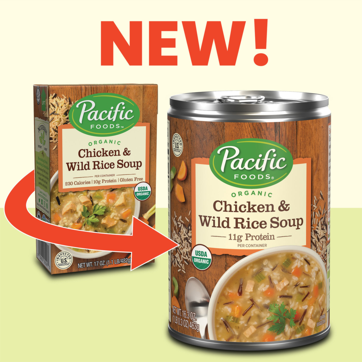 Pacific Foods Organic Chicken Noodle Soup - 17oz