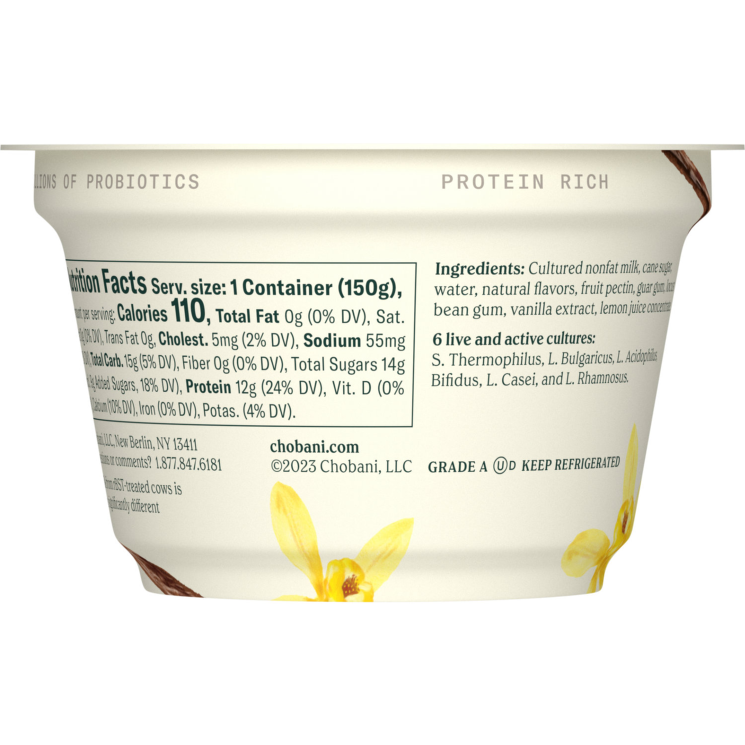 Chobani vanilla yogurt best sale